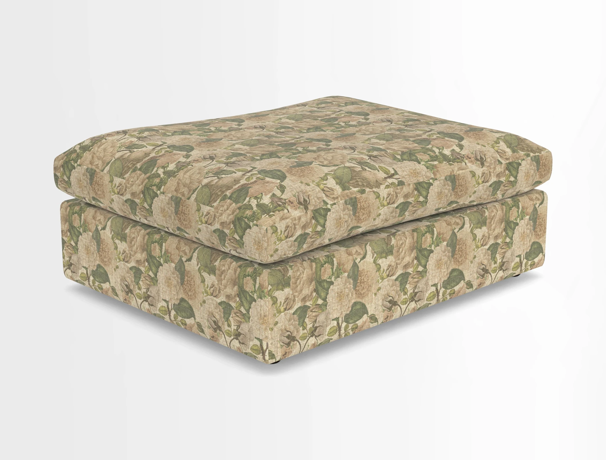 Big Softie Footstool in Two Tone Plain Biscuit