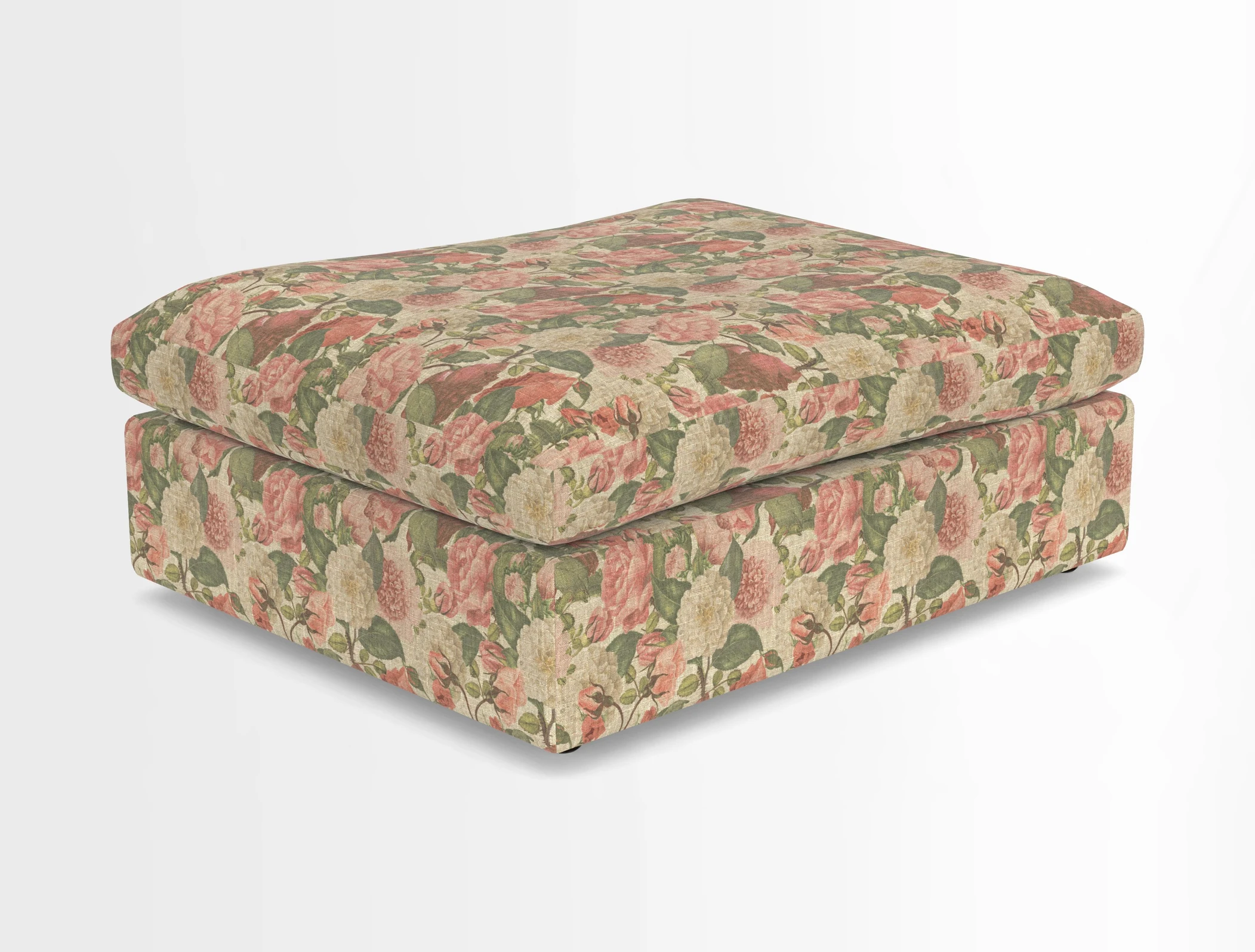 Big Softie Footstool in Two Tone Plain Biscuit