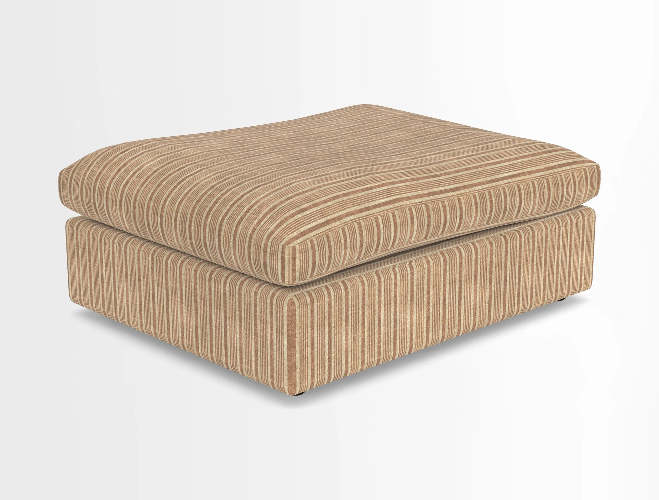 Big Softie Footstool in Two Tone Plain Biscuit