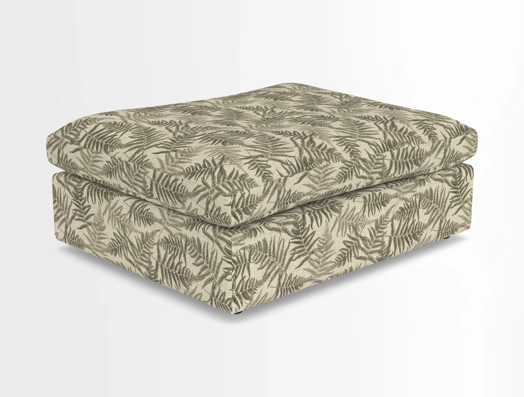 Big Softie Footstool in Two Tone Plain Biscuit