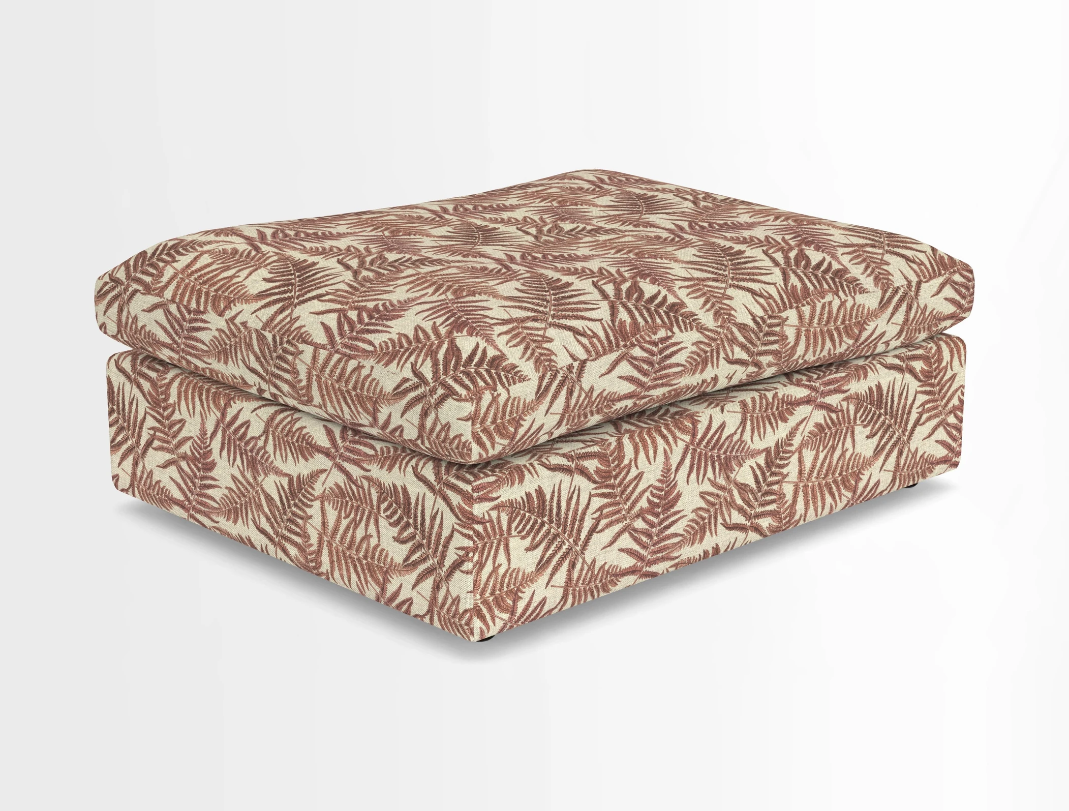 Big Softie Footstool in Two Tone Plain Biscuit
