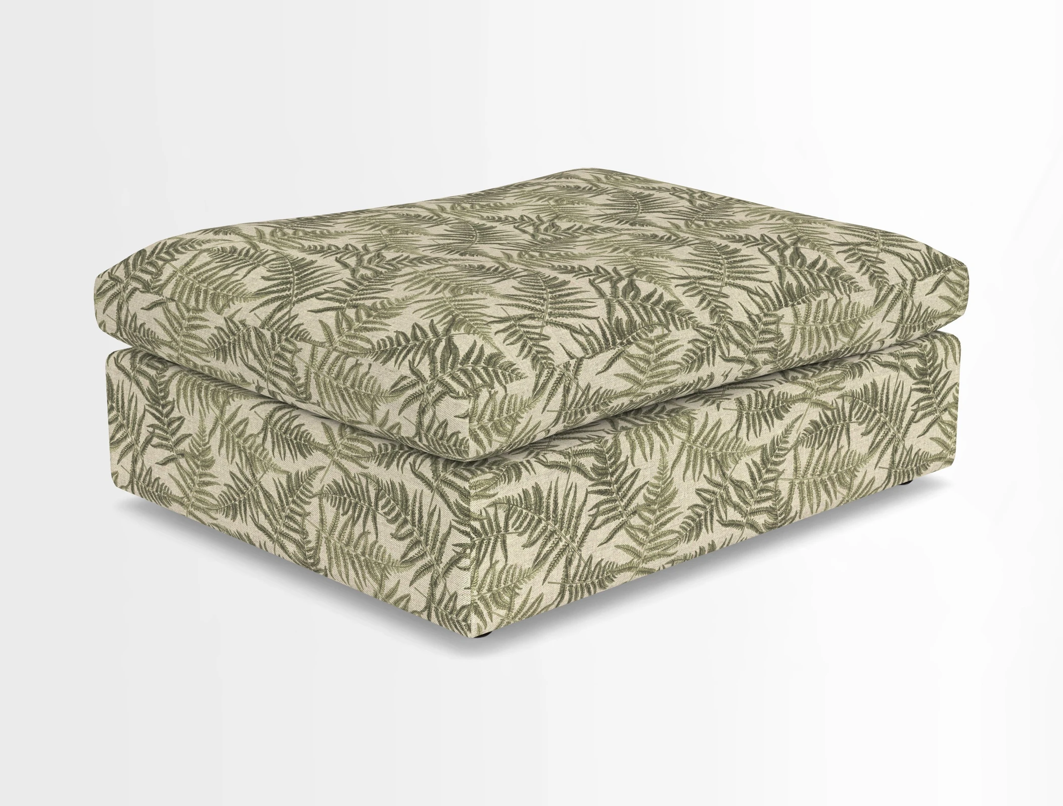 Big Softie Footstool in Two Tone Plain Biscuit