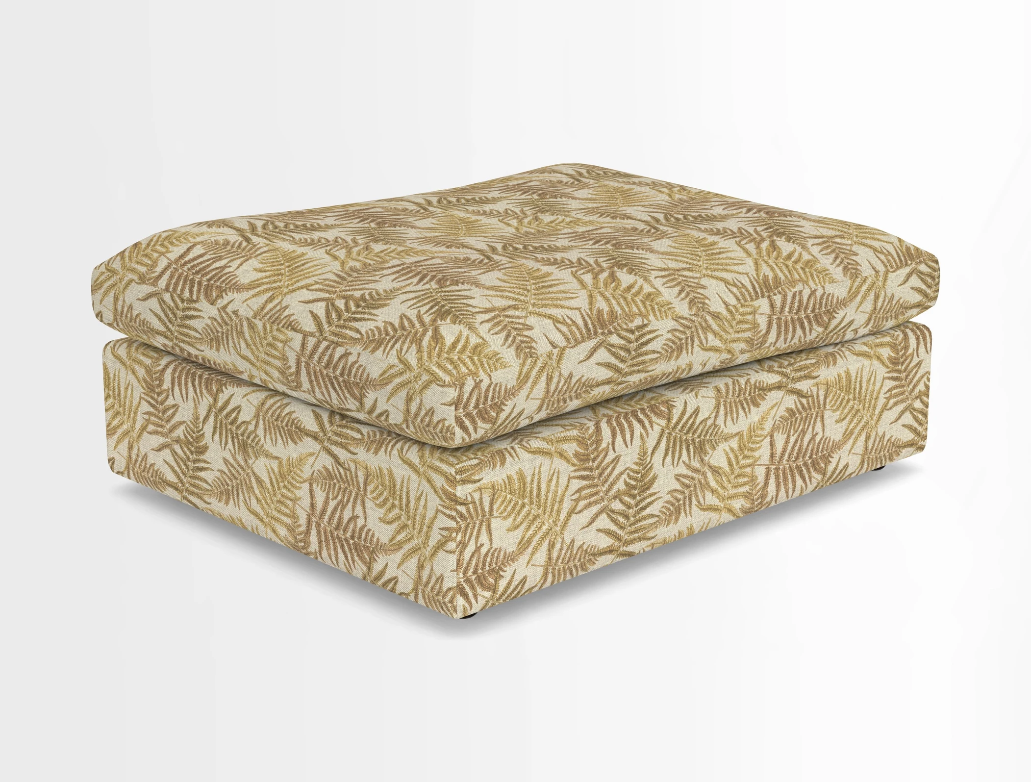 Big Softie Footstool in Two Tone Plain Biscuit