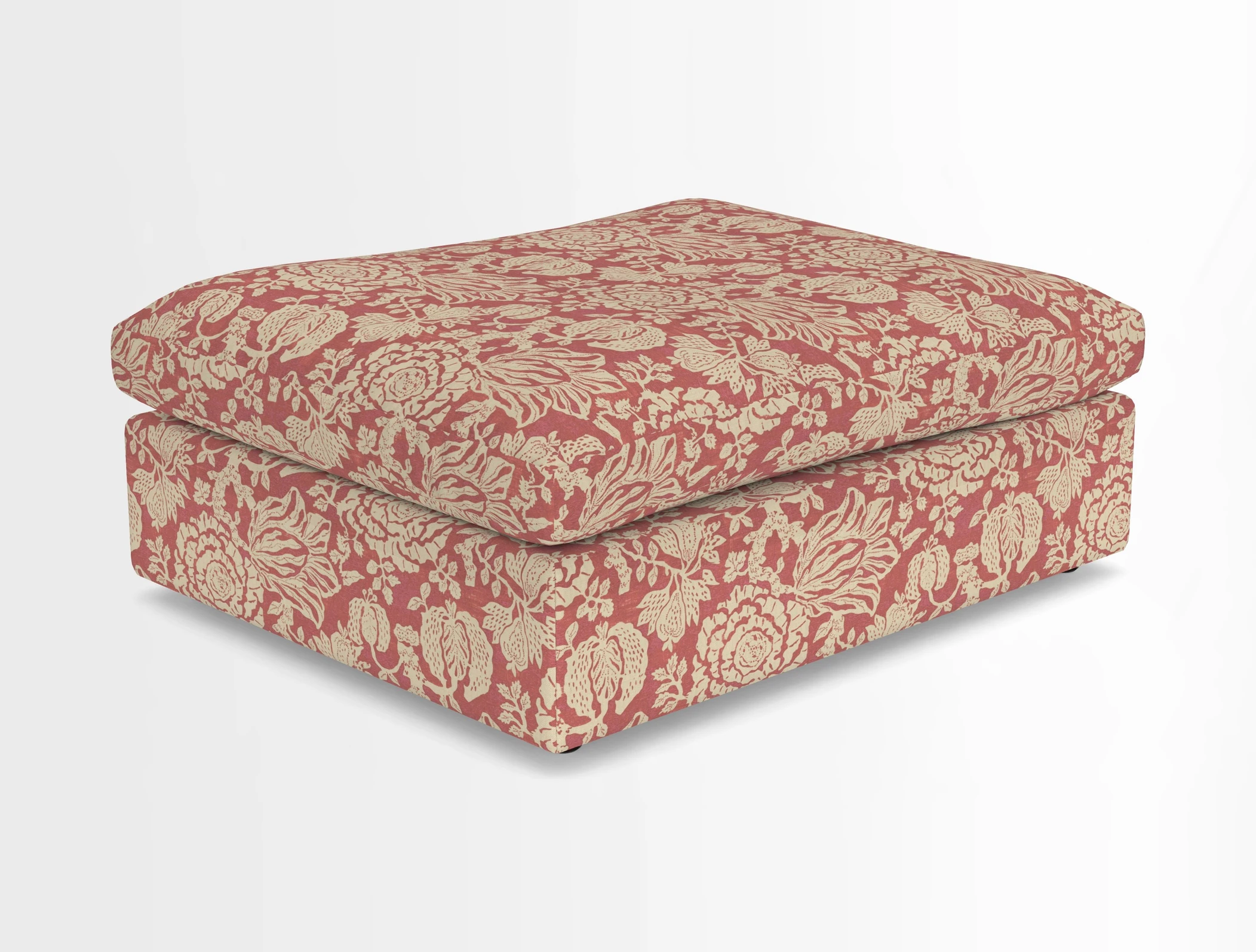 Big Softie Footstool in Two Tone Plain Biscuit
