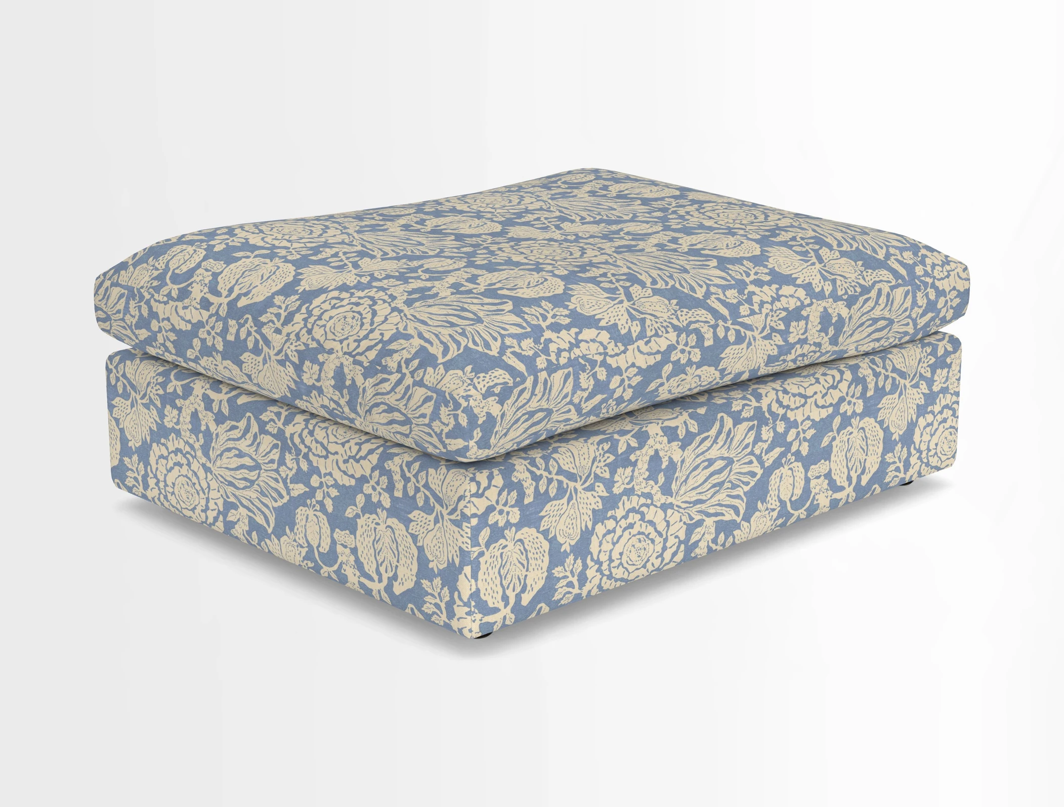 Big Softie Footstool in Two Tone Plain Biscuit