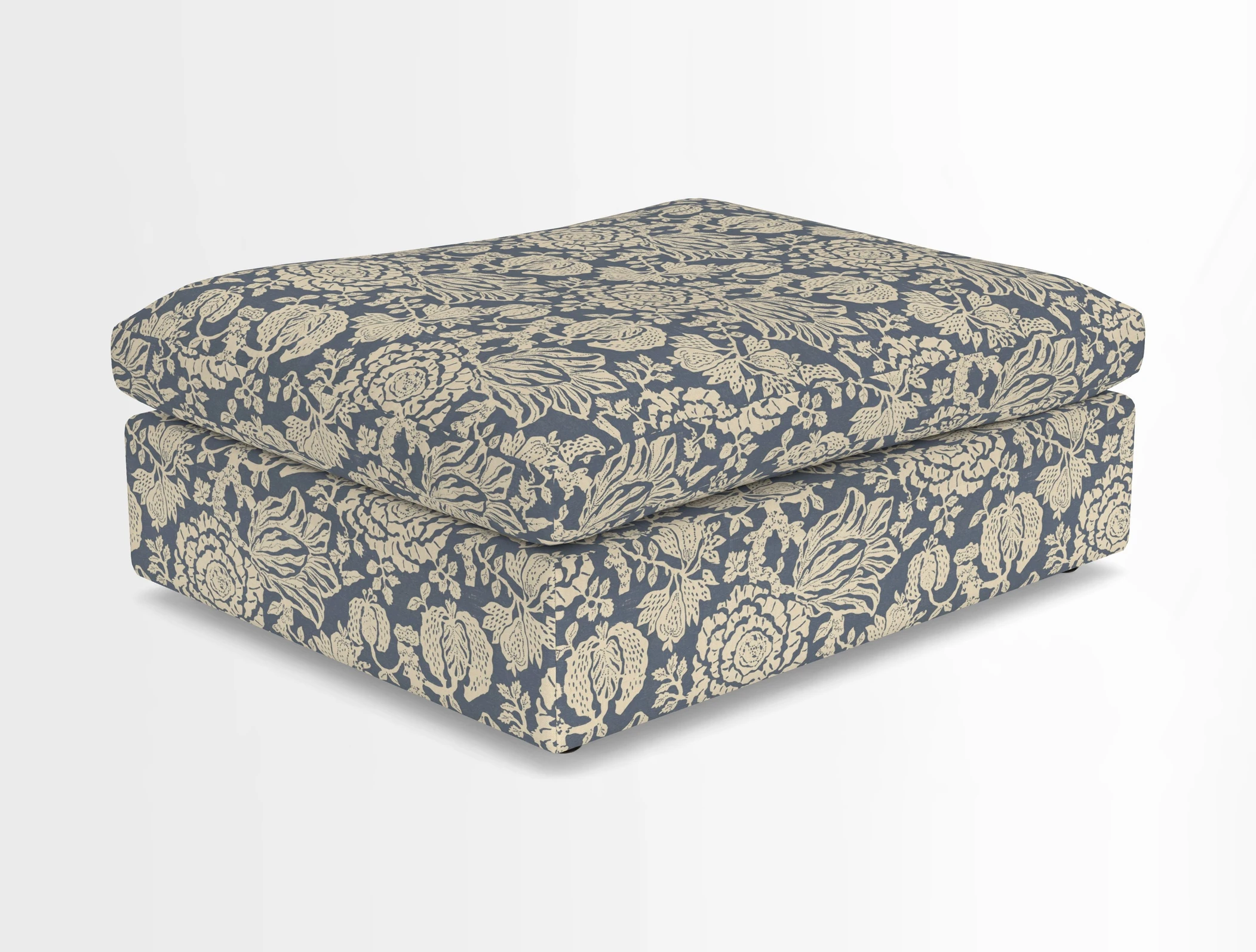 Big Softie Footstool in Two Tone Plain Biscuit
