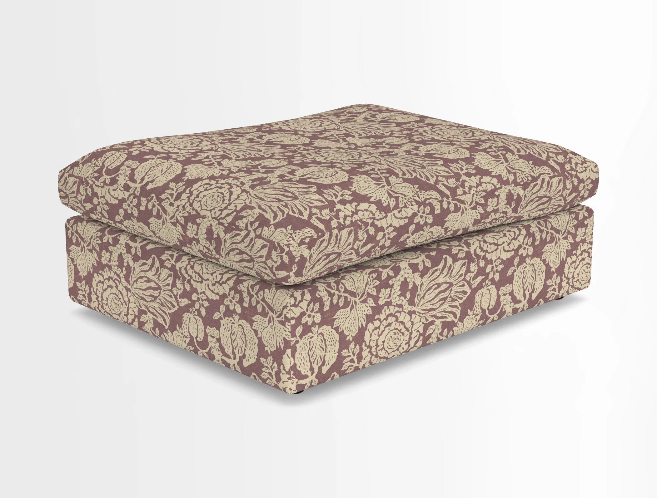 Big Softie Footstool in Two Tone Plain Biscuit