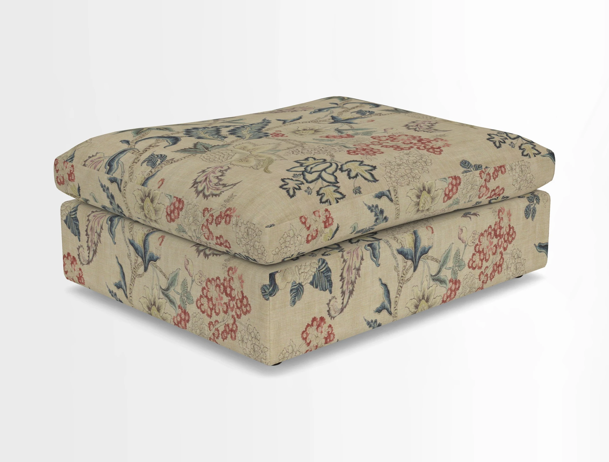 Big Softie Footstool in Two Tone Plain Biscuit