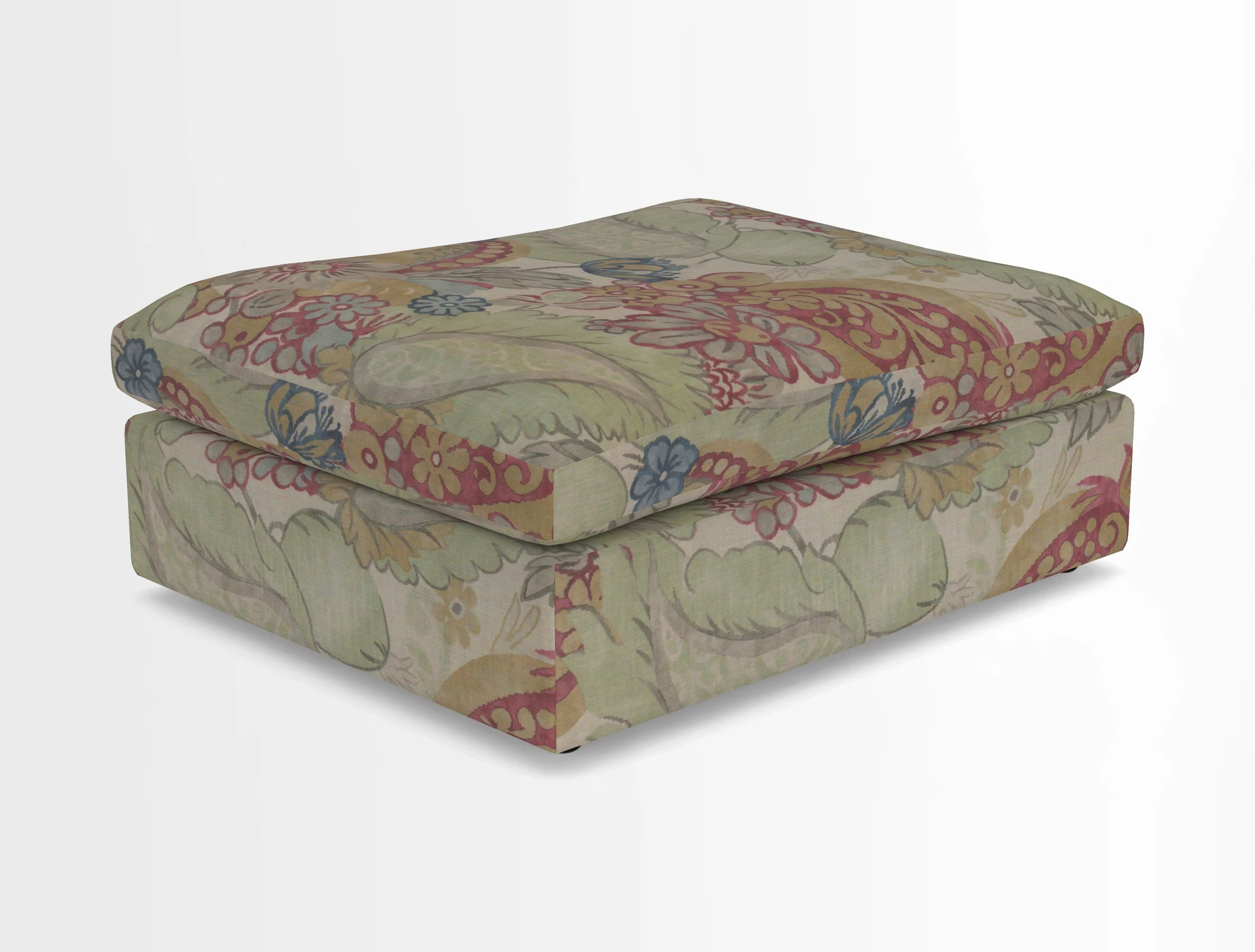 Big Softie Footstool in Two Tone Plain Biscuit