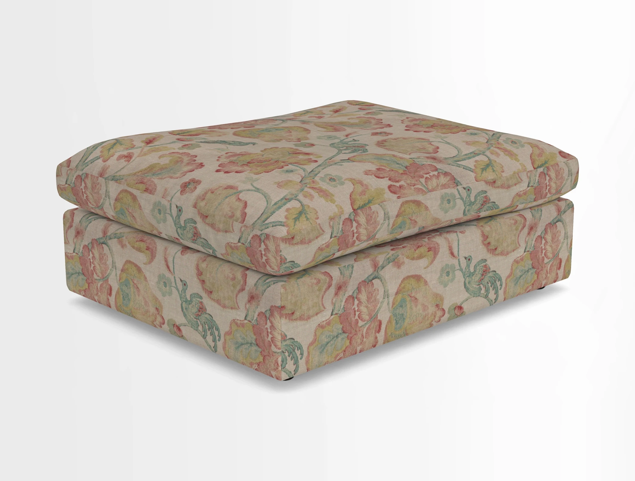 Big Softie Footstool in Two Tone Plain Biscuit