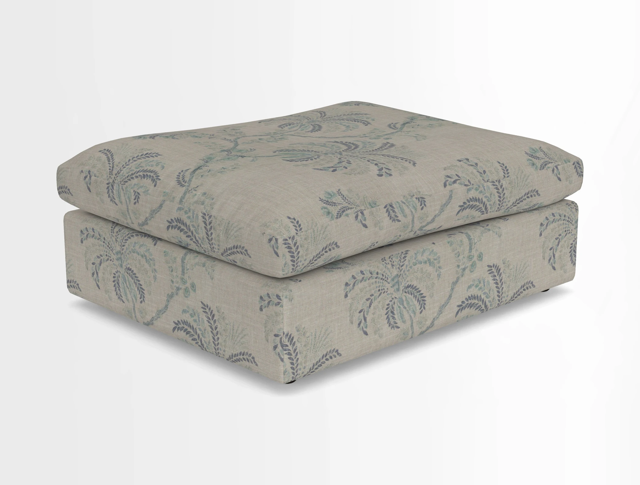 Big Softie Footstool in Two Tone Plain Biscuit