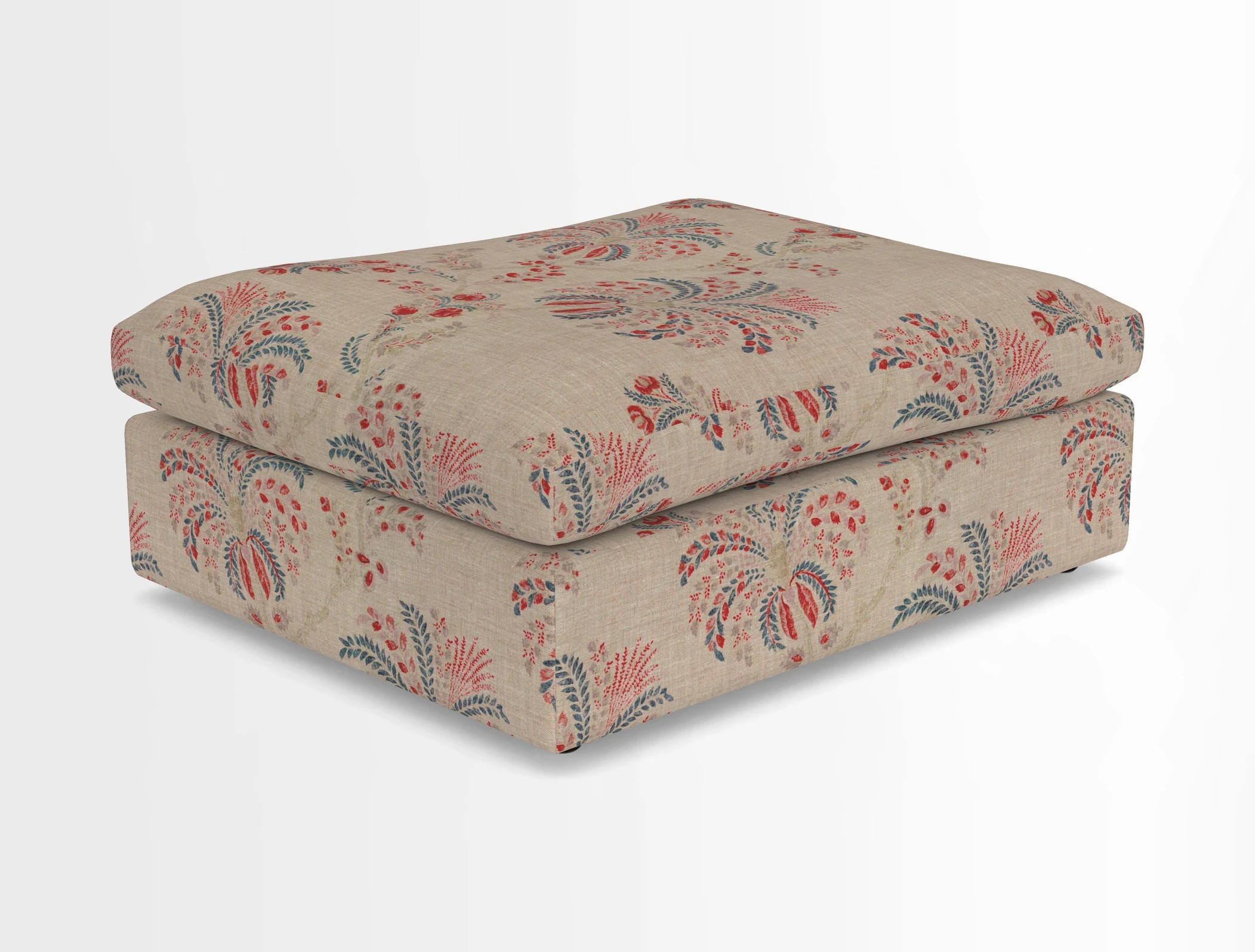 Big Softie Footstool in Two Tone Plain Biscuit