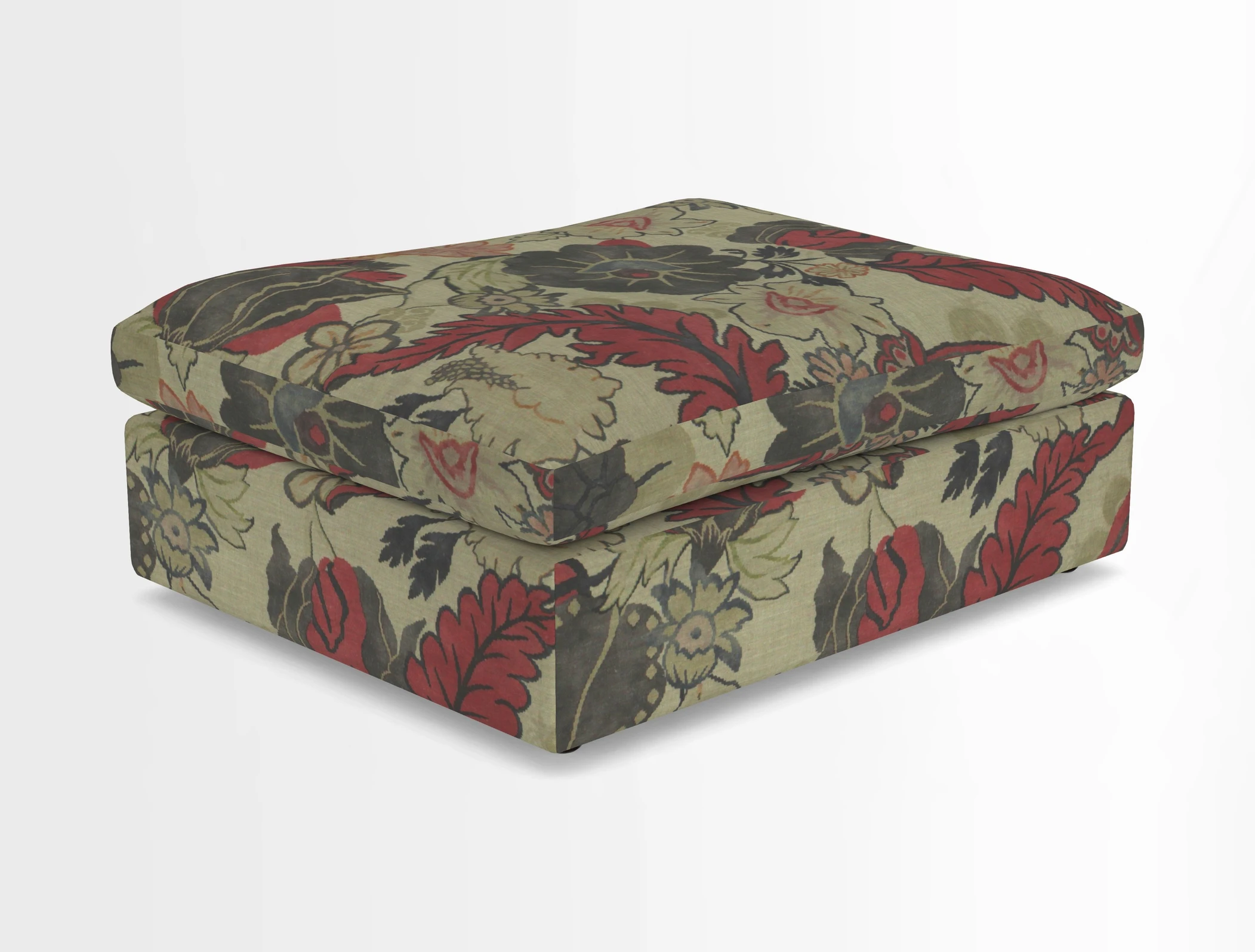Big Softie Footstool in Two Tone Plain Biscuit