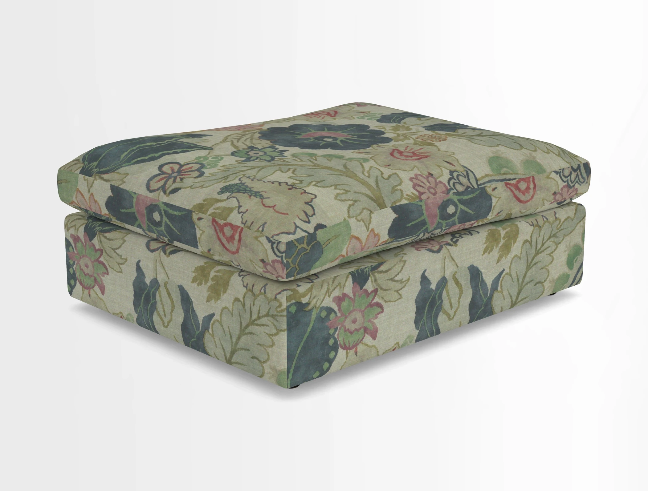 Big Softie Footstool in Two Tone Plain Biscuit