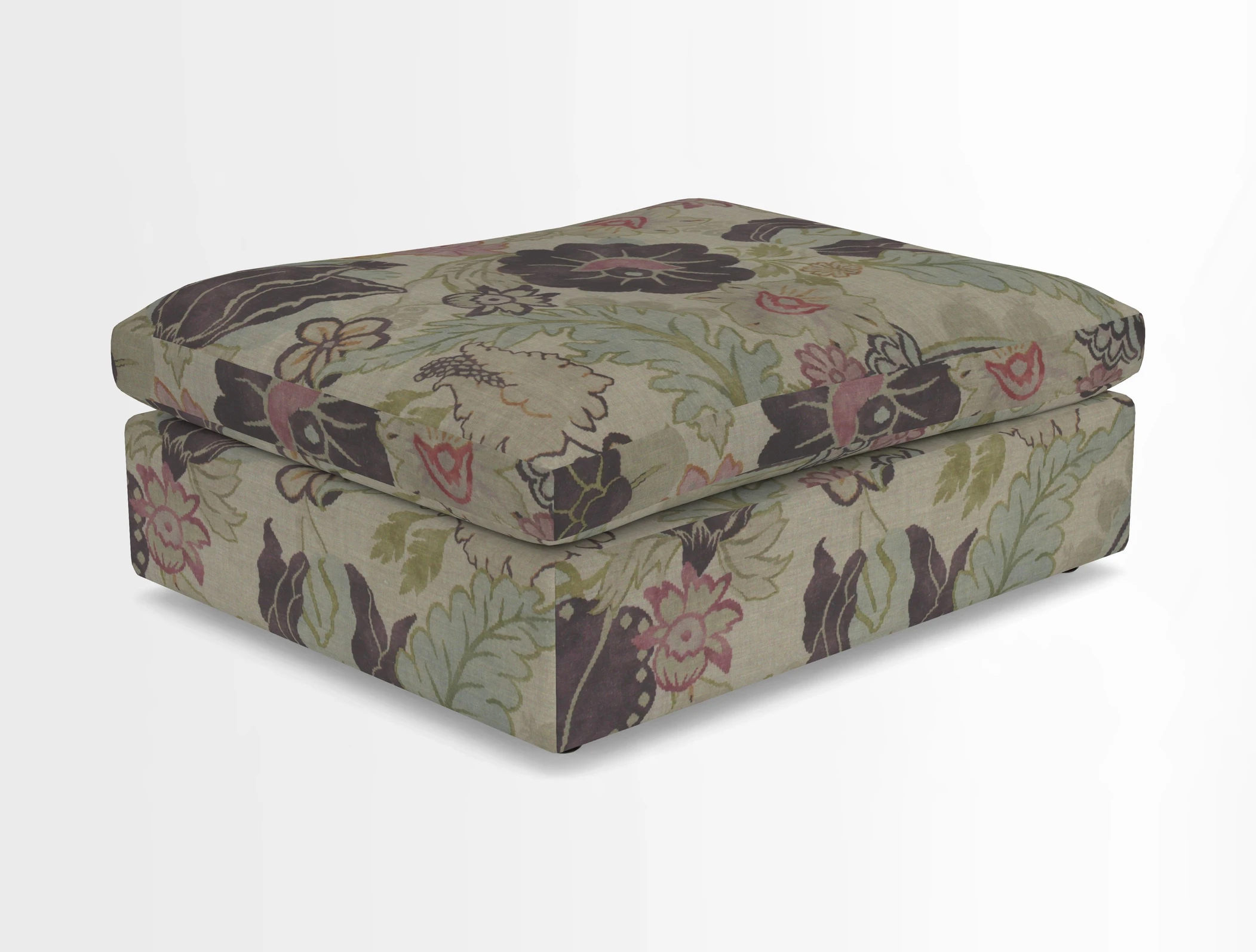 Big Softie Footstool in Two Tone Plain Biscuit