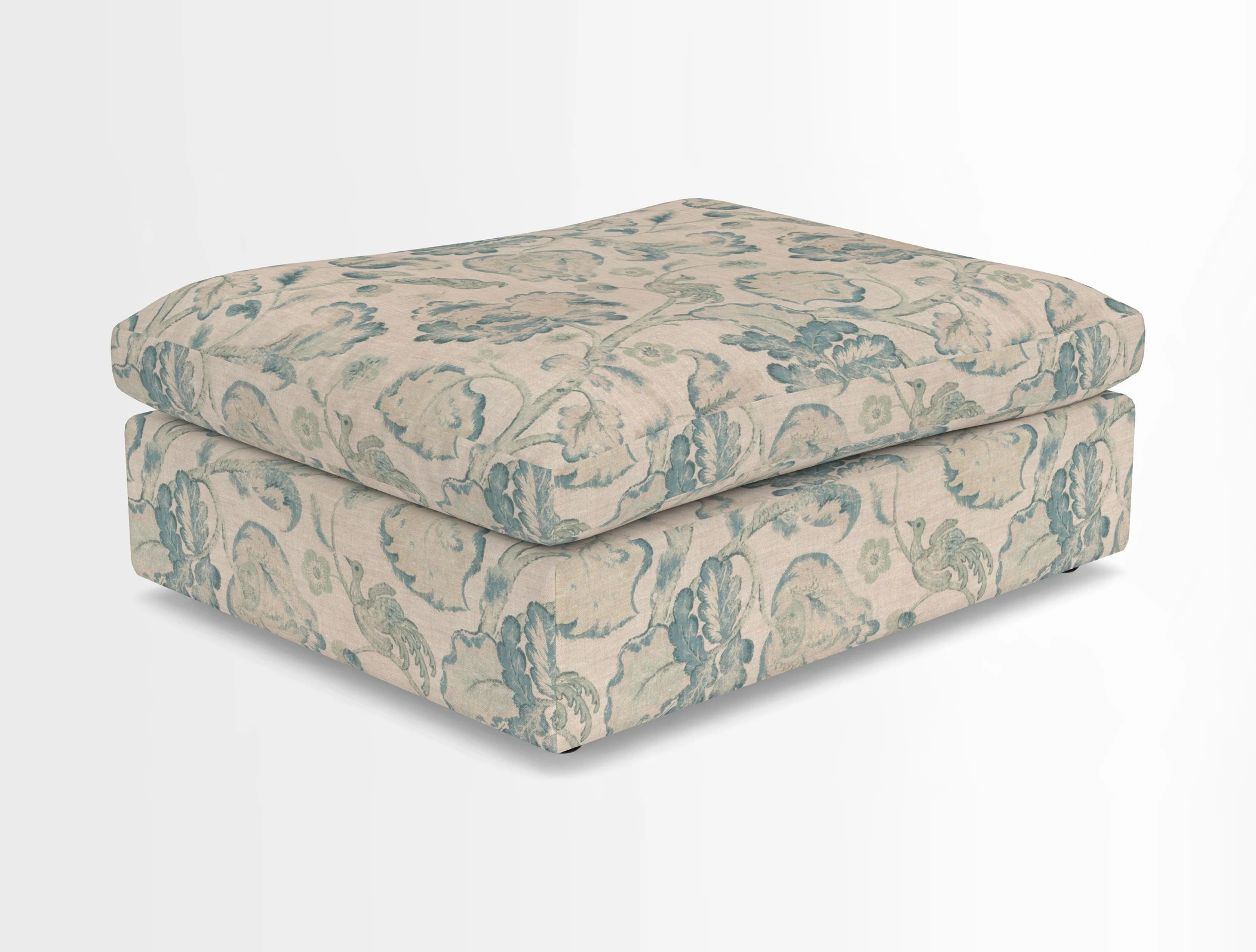 Big Softie Footstool in Two Tone Plain Biscuit