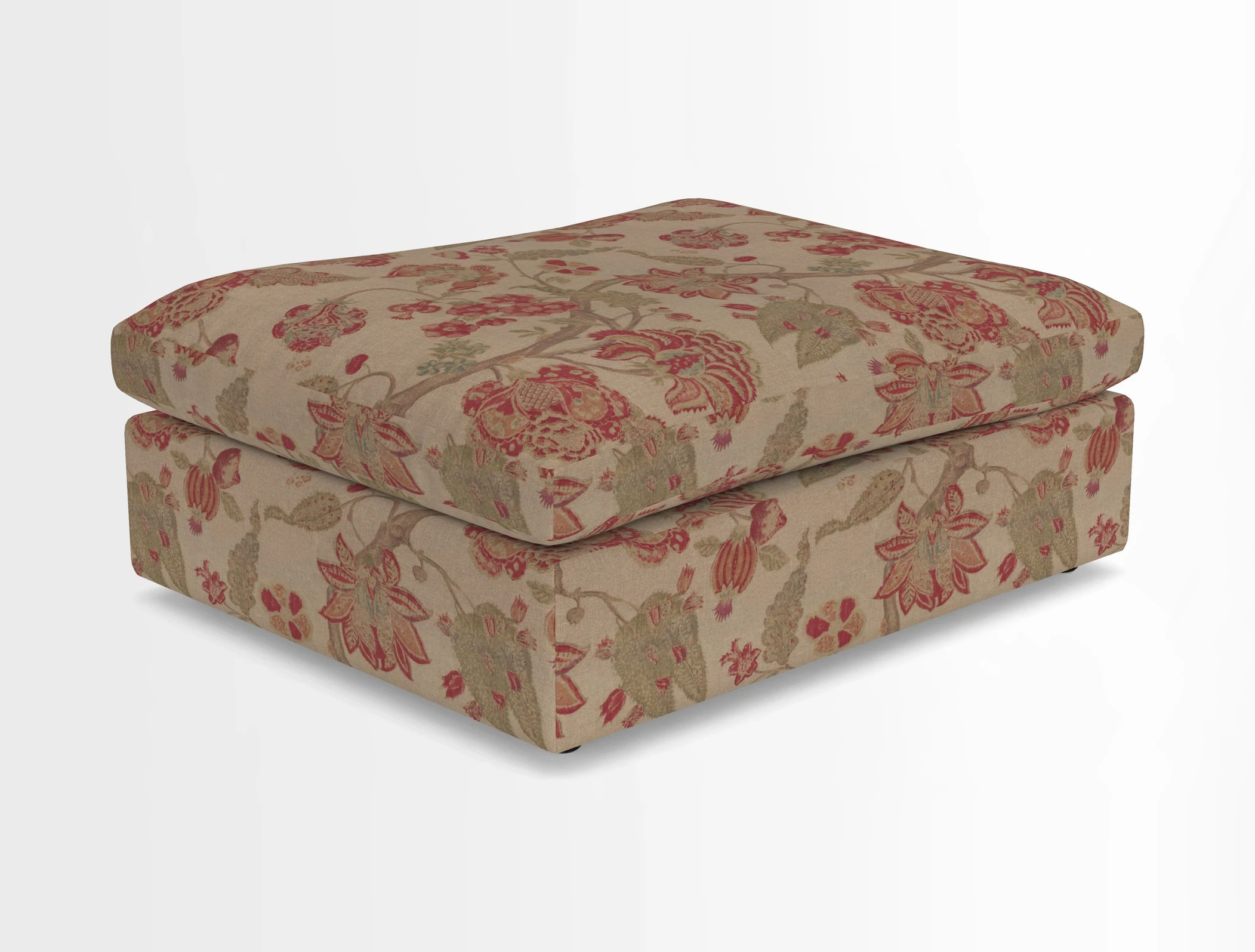 Big Softie Footstool in Two Tone Plain Biscuit