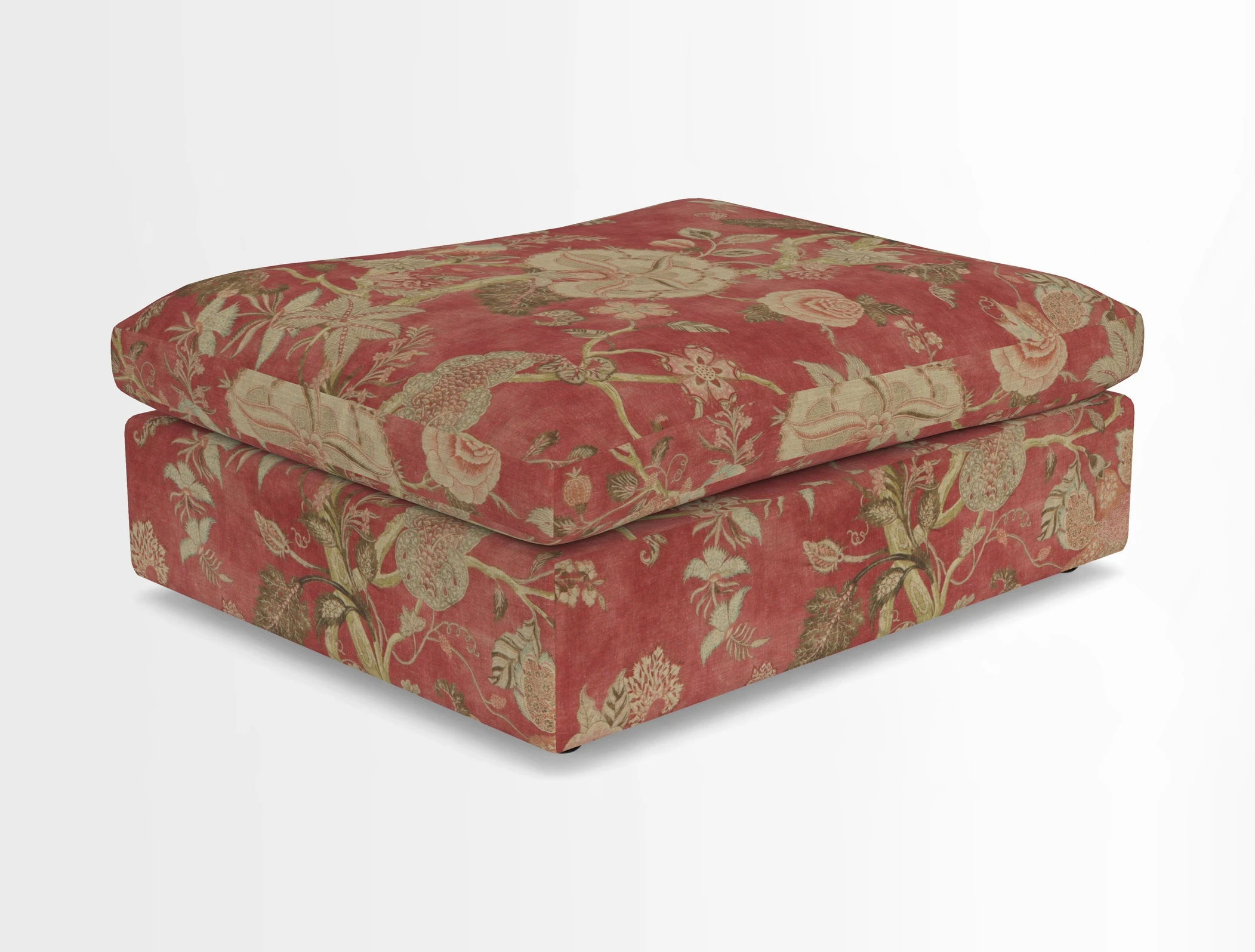Big Softie Footstool in Two Tone Plain Biscuit