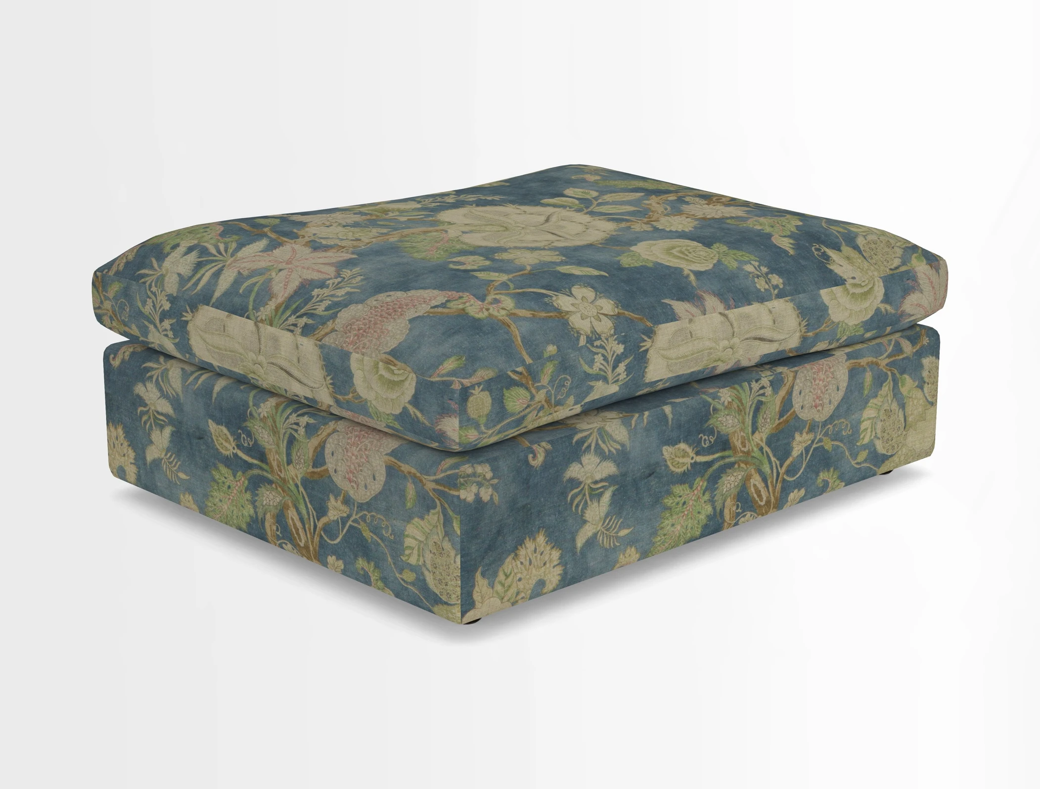 Big Softie Footstool in Two Tone Plain Biscuit