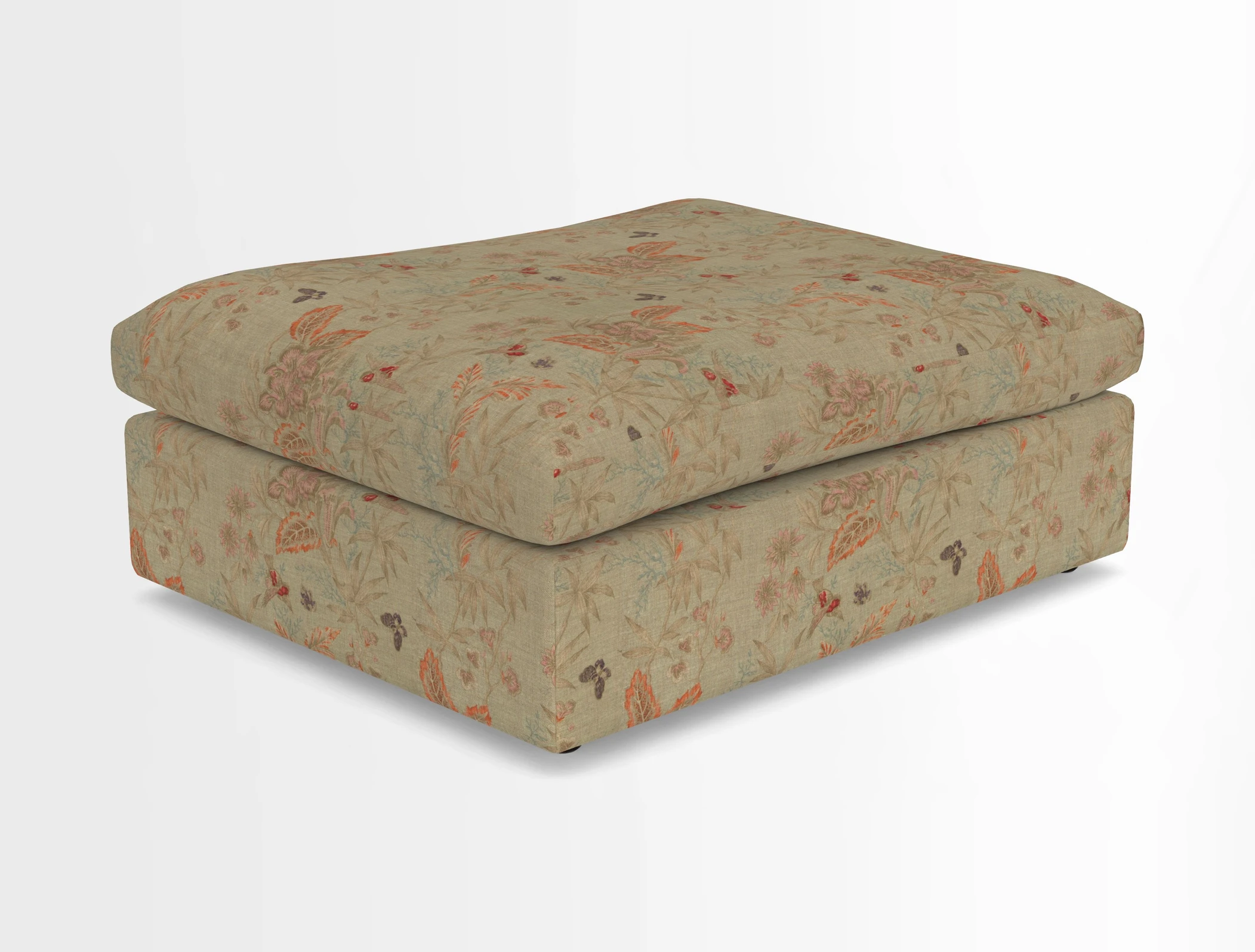 Big Softie Footstool in Two Tone Plain Biscuit