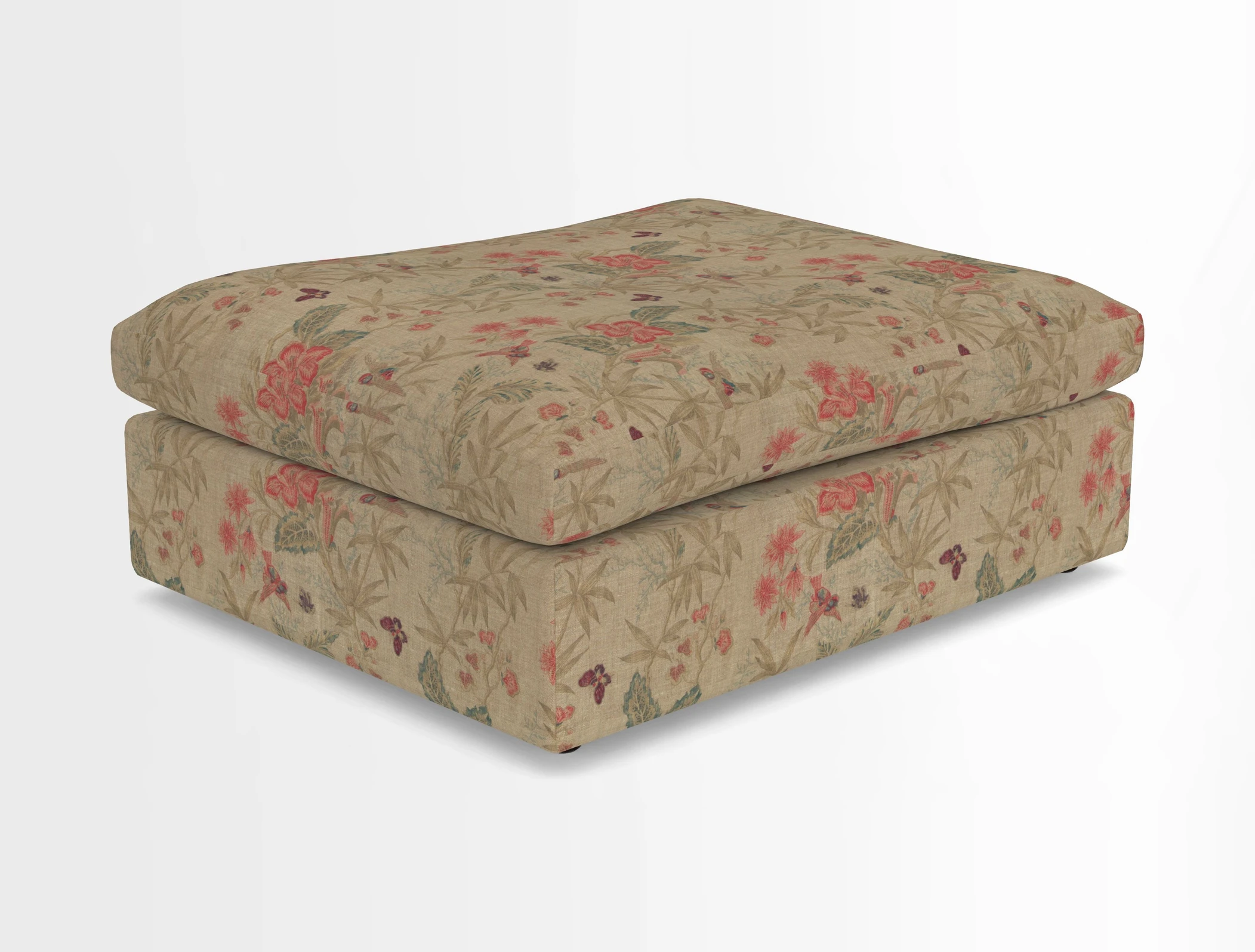 Big Softie Footstool in Two Tone Plain Biscuit