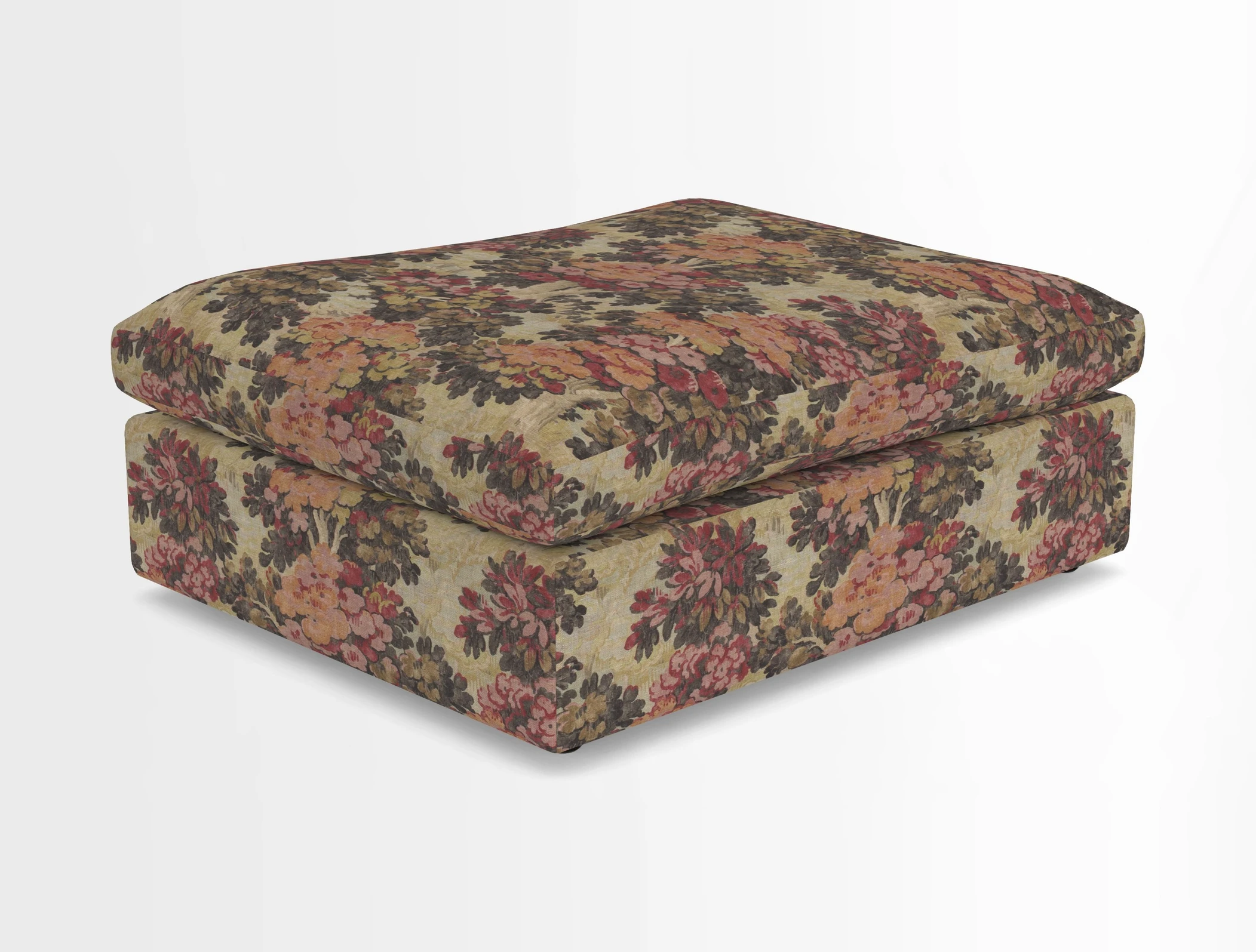 Big Softie Footstool in Two Tone Plain Biscuit