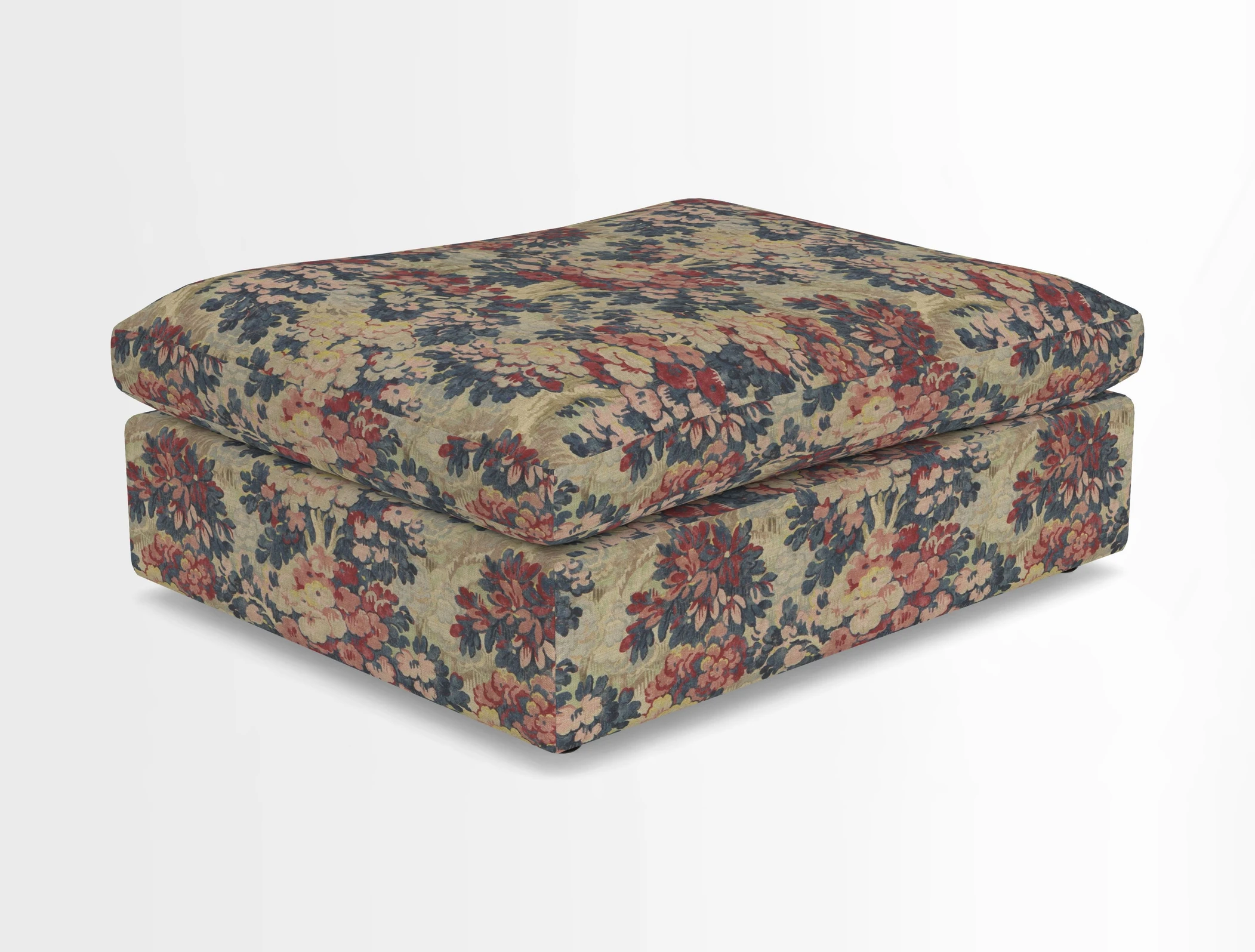 Big Softie Footstool in Two Tone Plain Biscuit