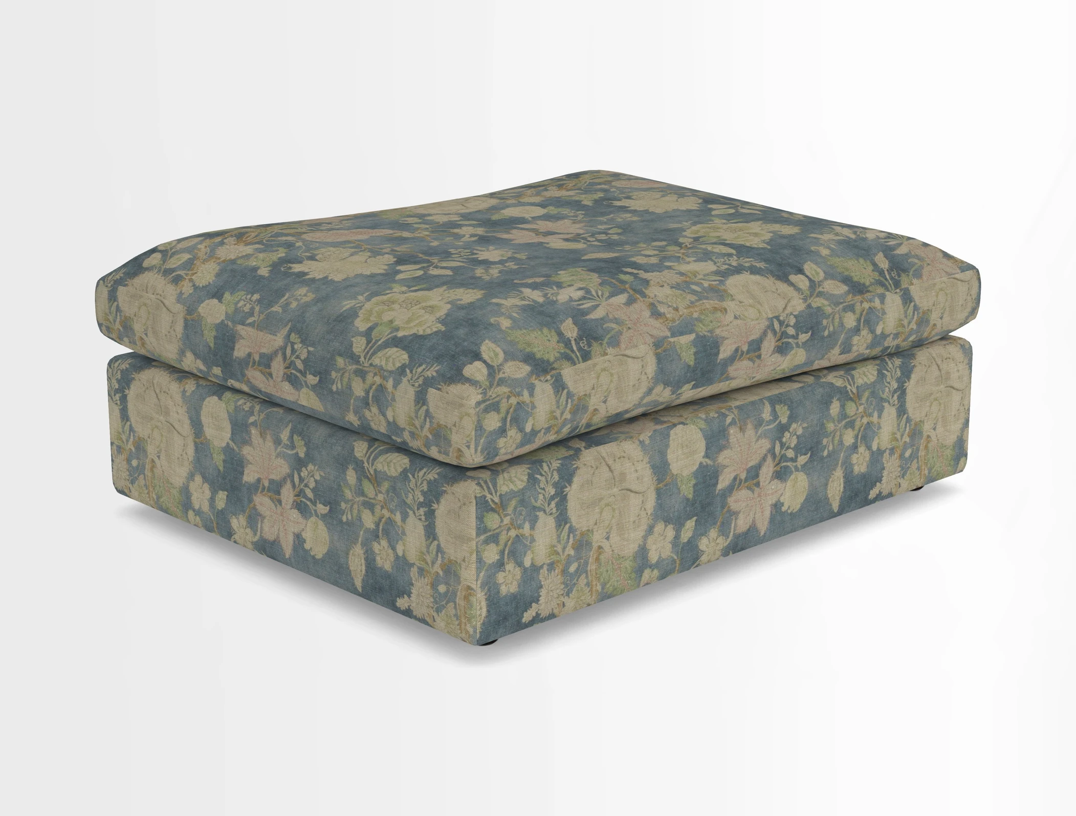 Big Softie Footstool in Two Tone Plain Biscuit