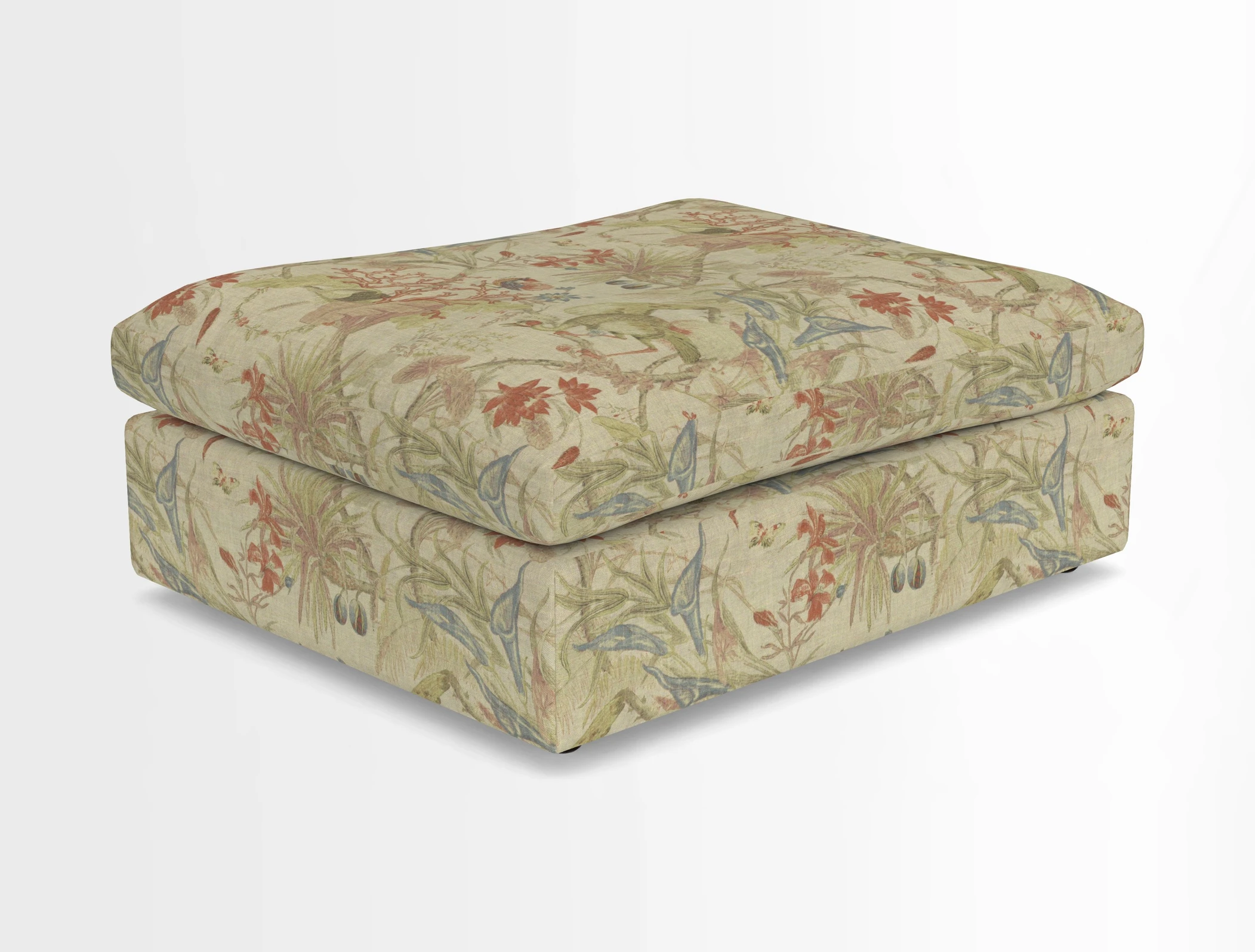 Big Softie Footstool in Two Tone Plain Biscuit