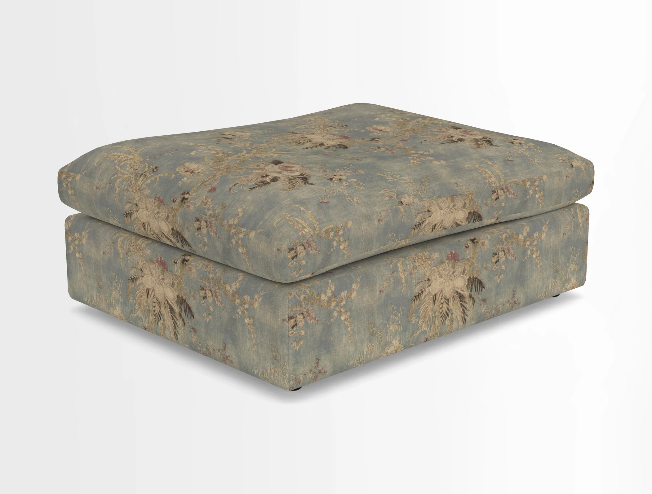Big Softie Footstool in Two Tone Plain Biscuit