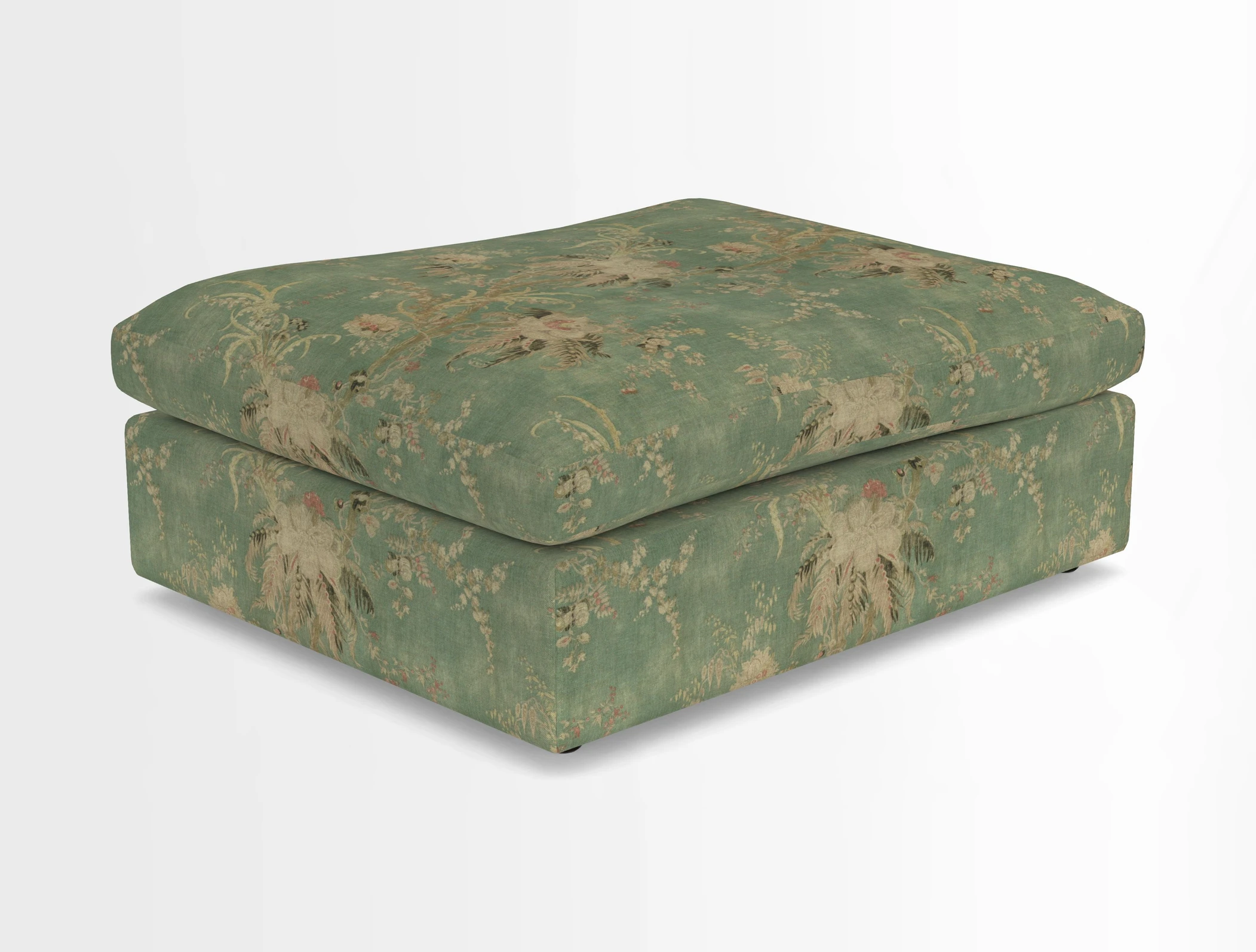 Big Softie Footstool in Two Tone Plain Biscuit