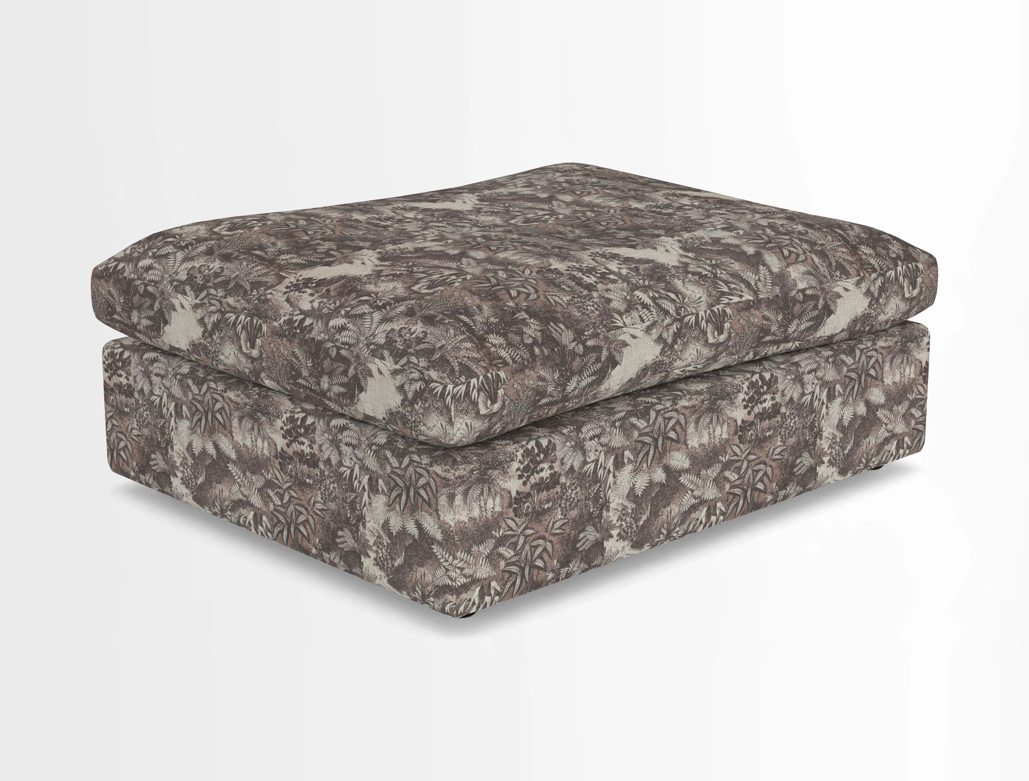 Big Softie Footstool in Two Tone Plain Biscuit