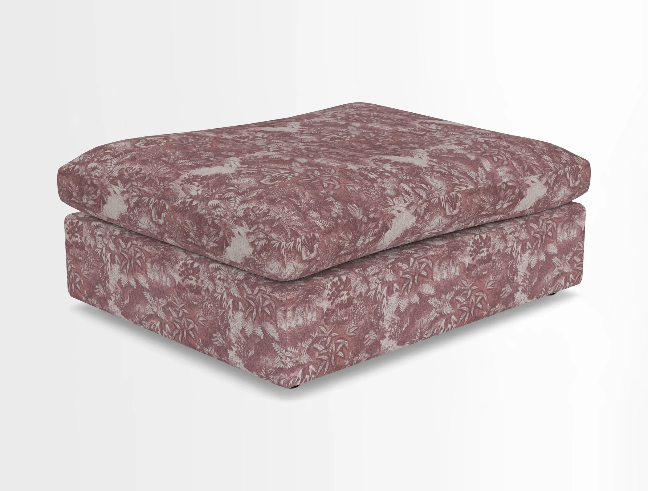 Big Softie Footstool in Two Tone Plain Biscuit