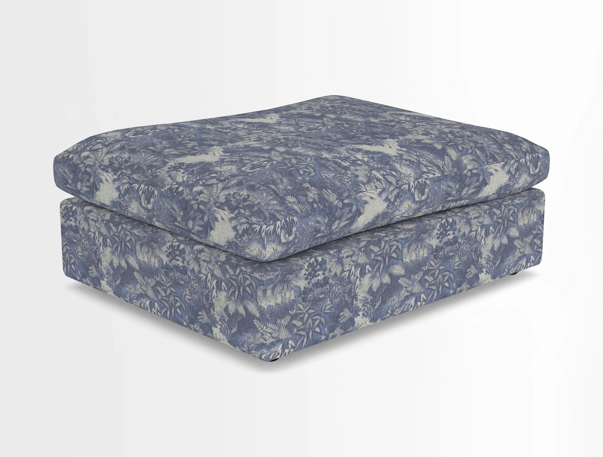 Big Softie Footstool in Two Tone Plain Biscuit