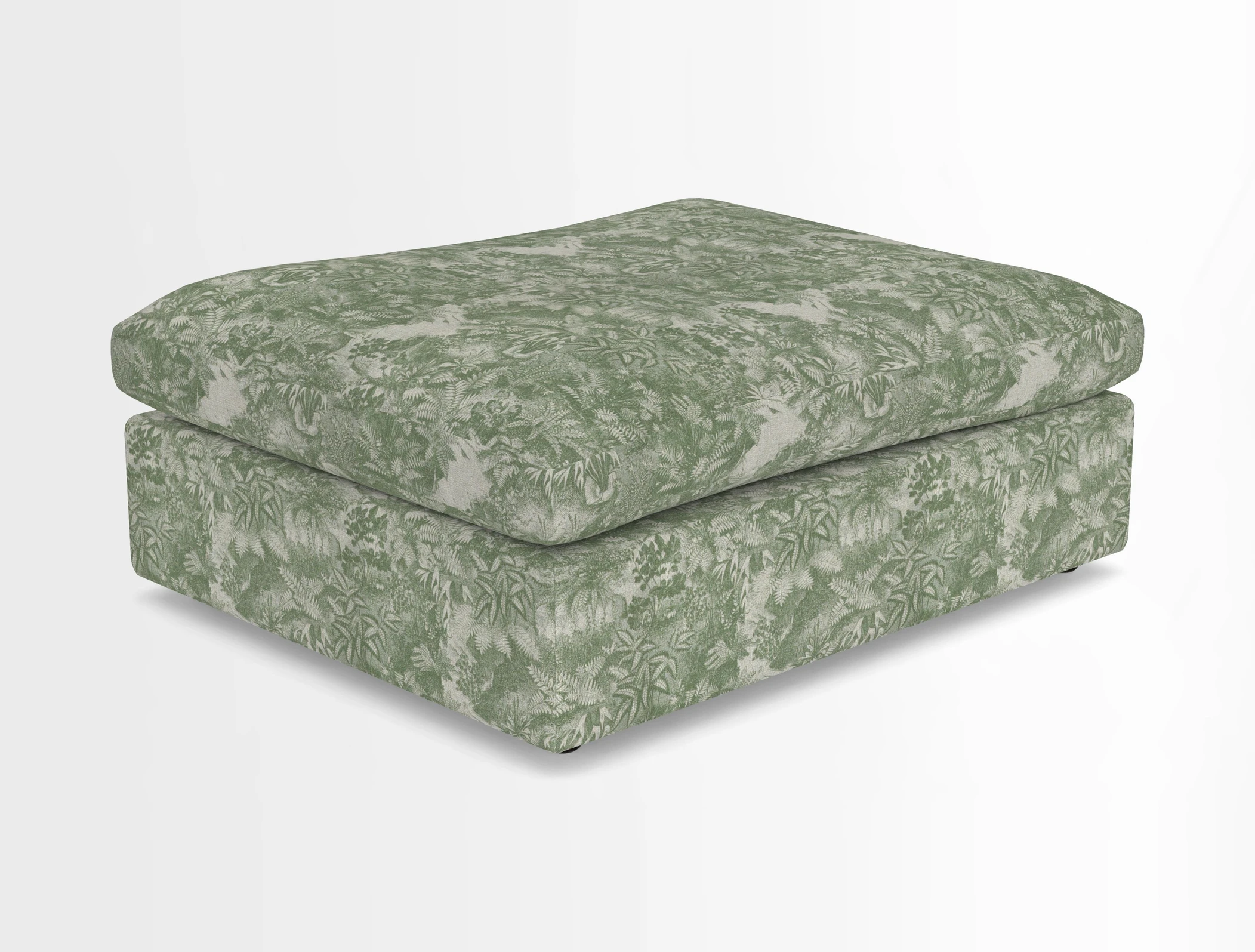 Big Softie Footstool in Two Tone Plain Biscuit