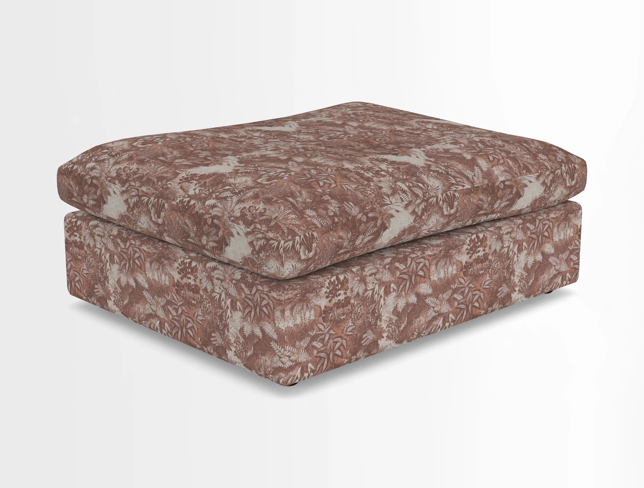 Big Softie Footstool in Two Tone Plain Biscuit