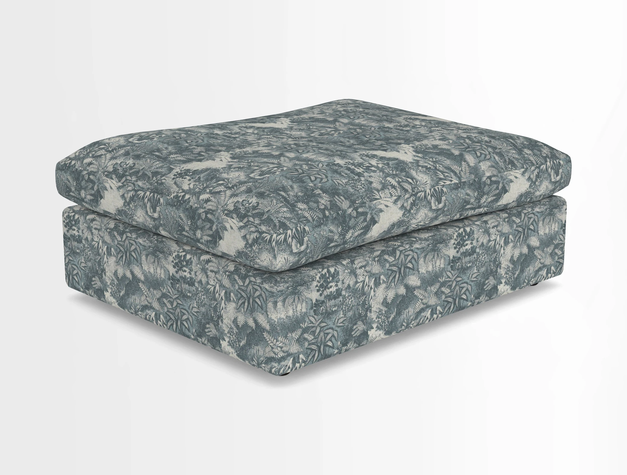 Big Softie Footstool in Two Tone Plain Biscuit