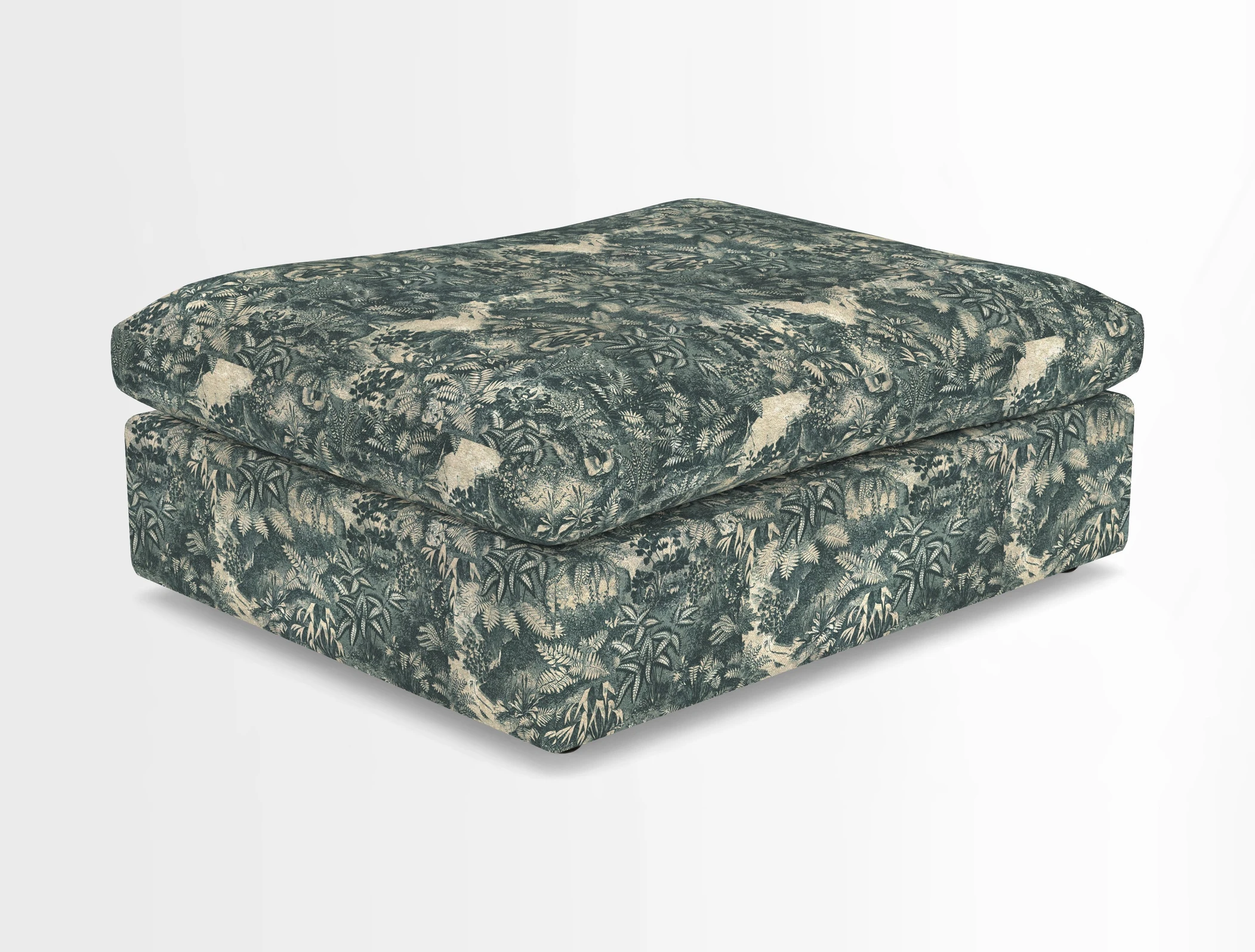 Big Softie Footstool in Two Tone Plain Biscuit