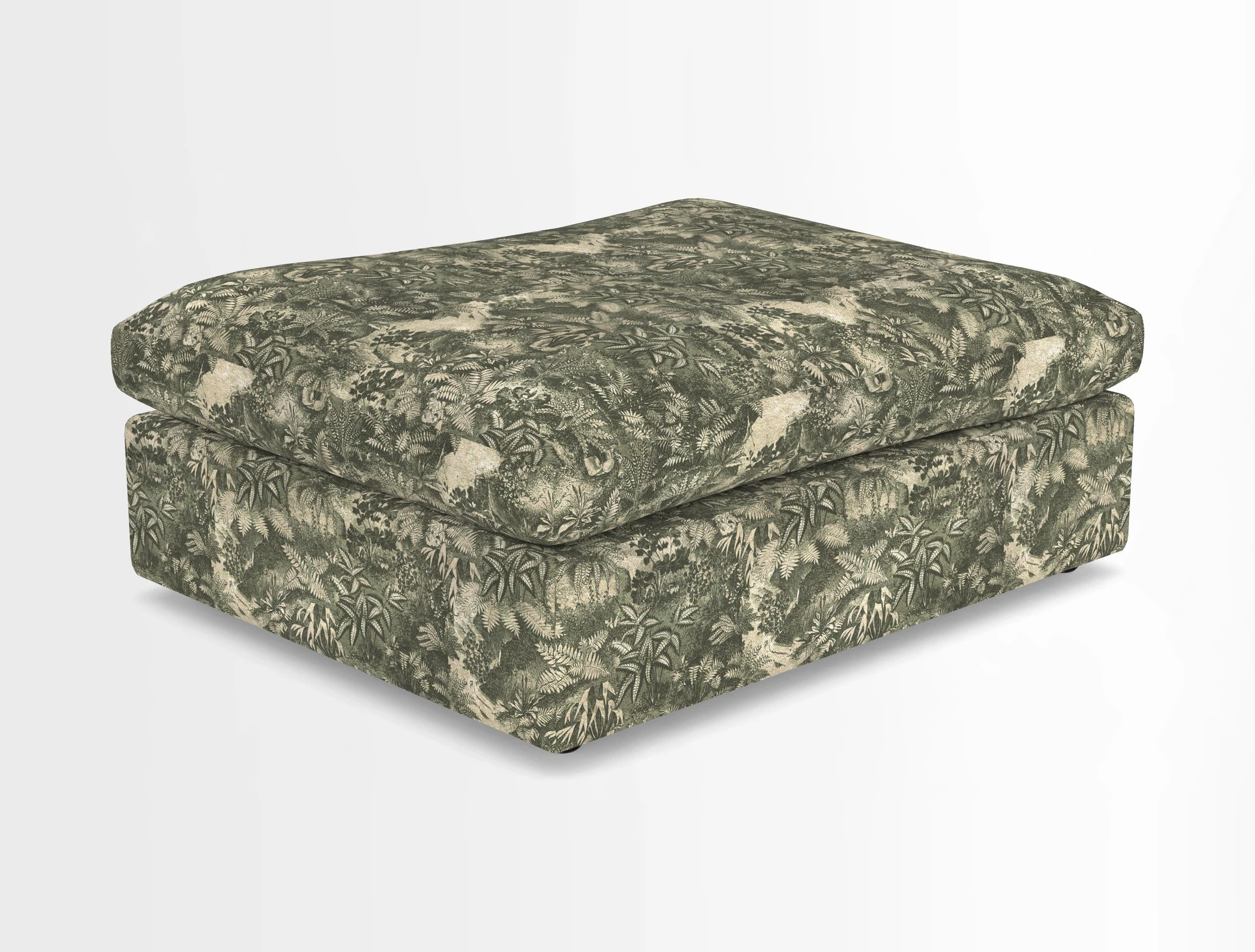 Big Softie Footstool in Two Tone Plain Biscuit