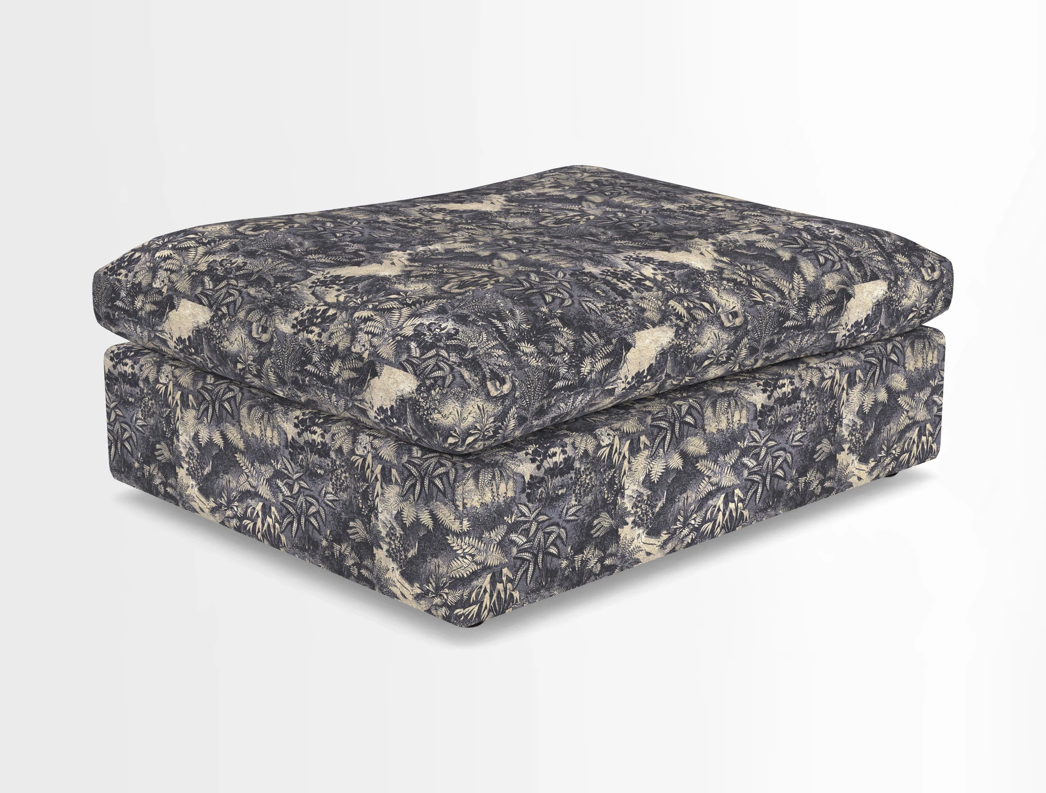 Big Softie Footstool in Two Tone Plain Biscuit