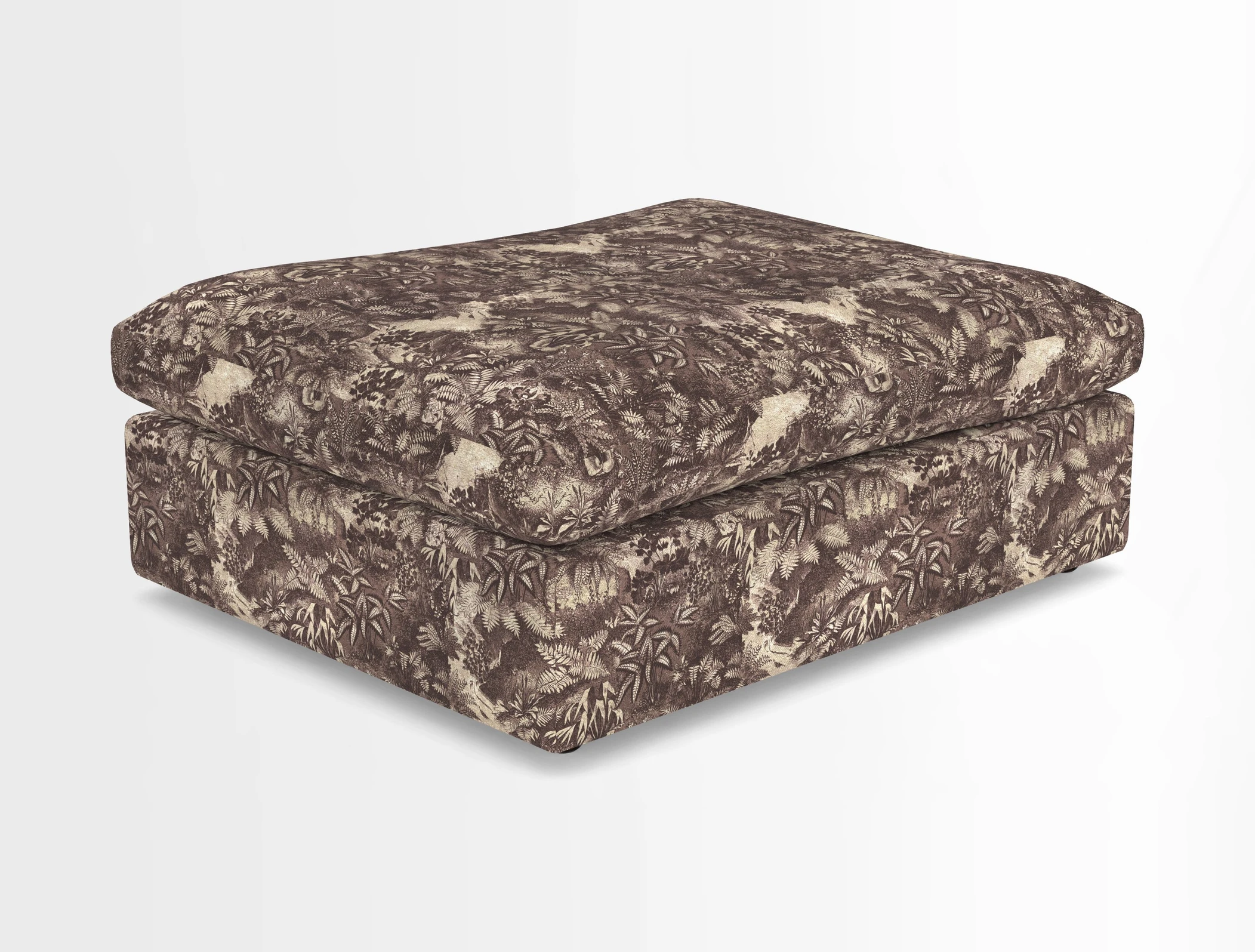 Big Softie Footstool in Two Tone Plain Biscuit