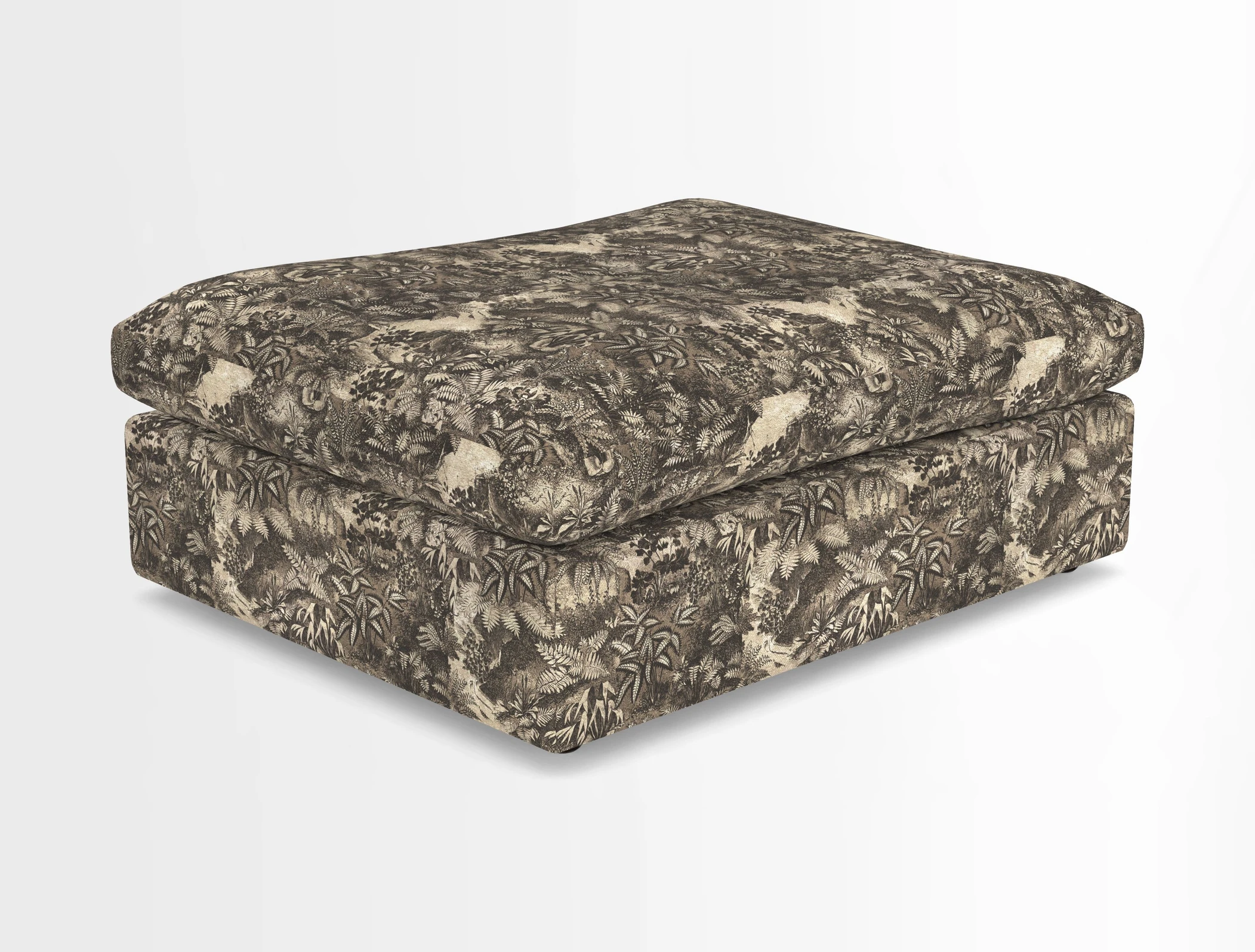 Big Softie Footstool in Two Tone Plain Biscuit