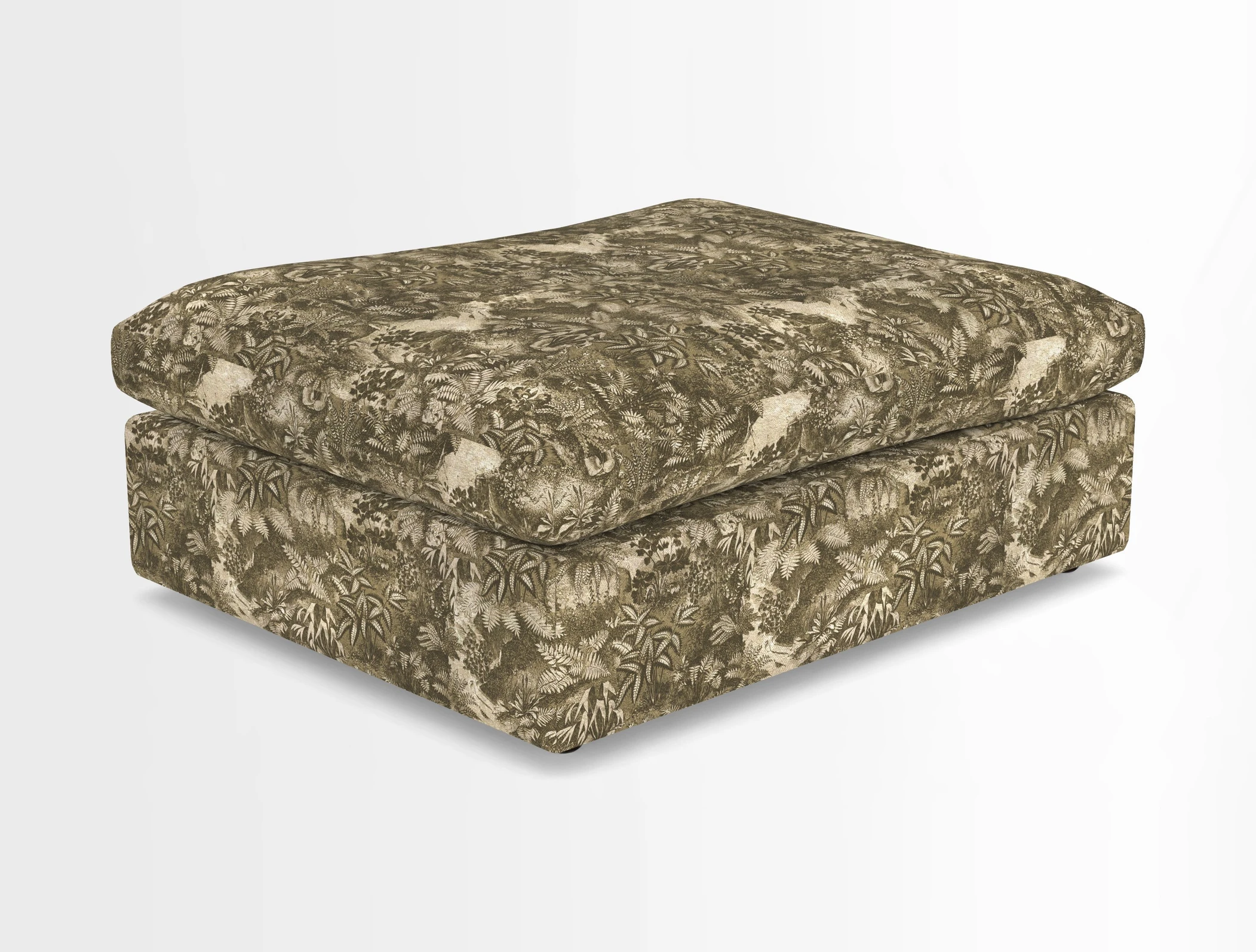 Big Softie Footstool in Two Tone Plain Biscuit