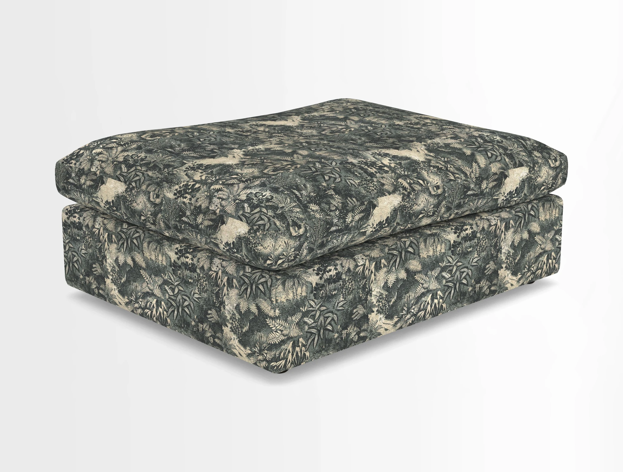 Big Softie Footstool in Two Tone Plain Biscuit