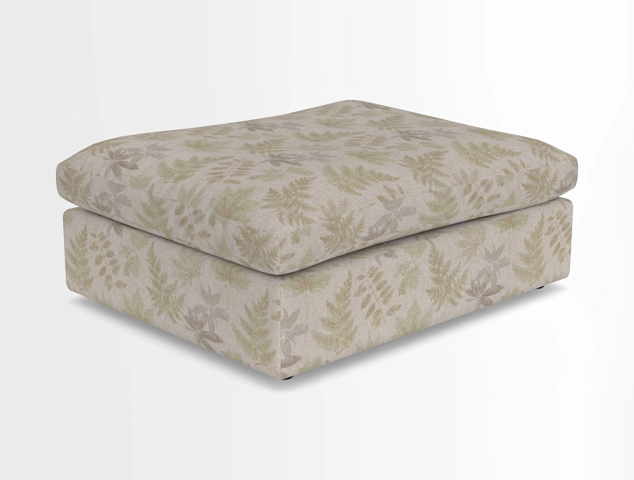 Big Softie Footstool in Two Tone Plain Biscuit