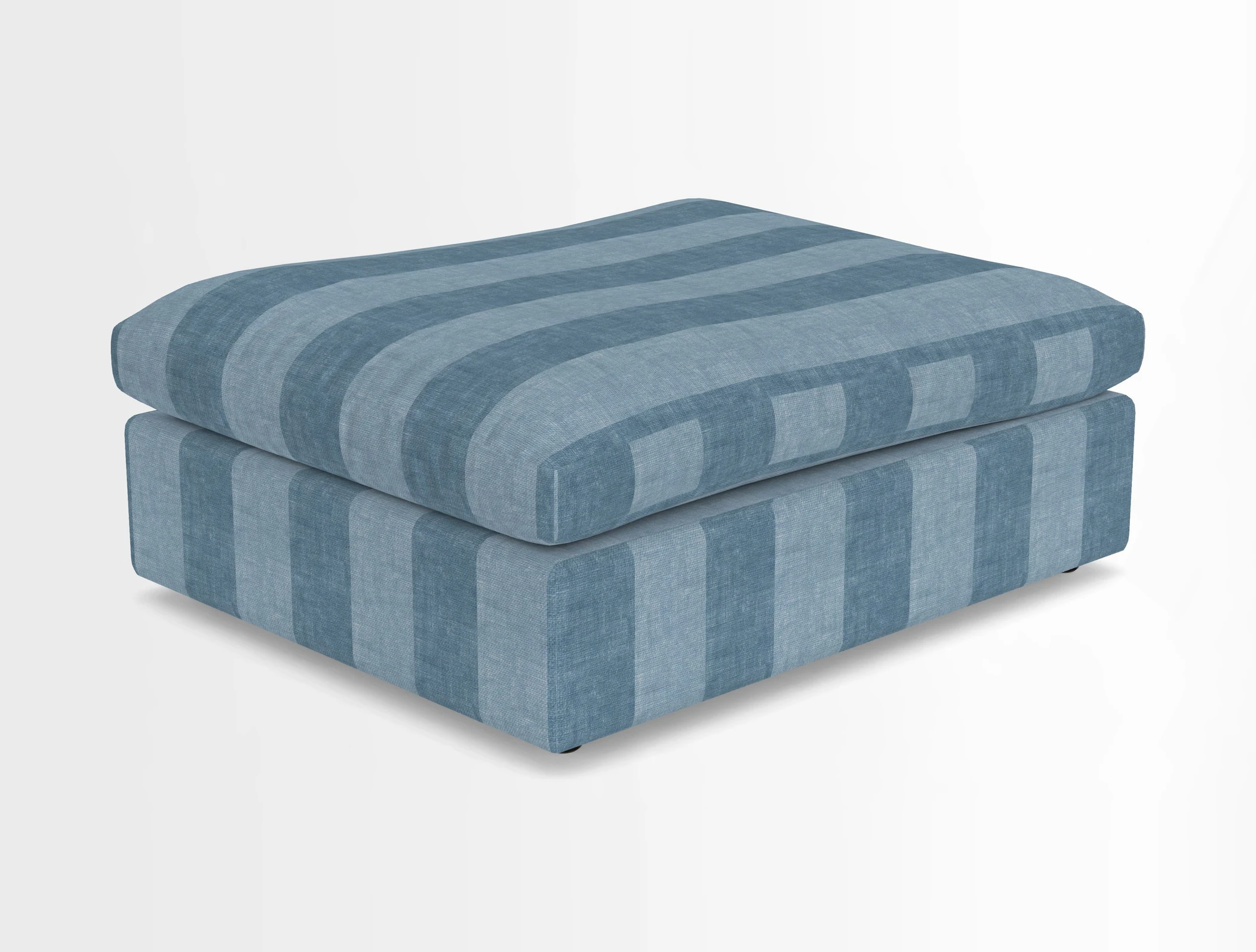 Big Softie Footstool in Two Tone Plain Biscuit