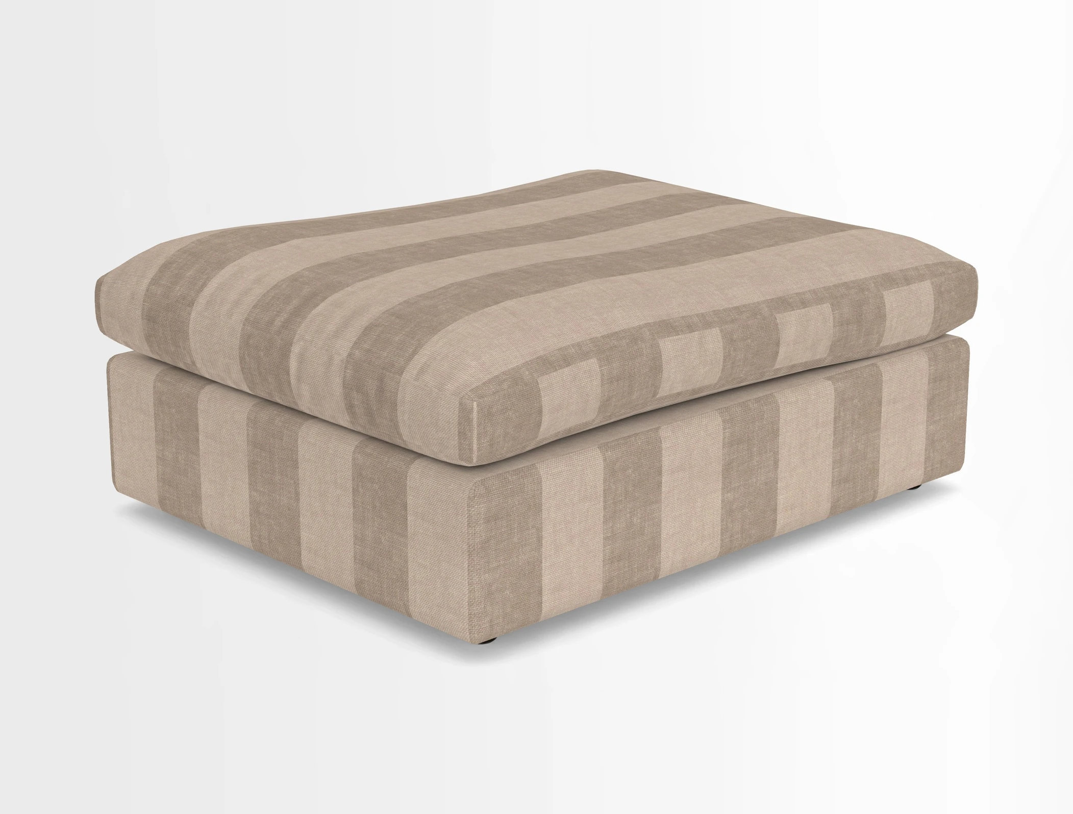 Big Softie Footstool in Two Tone Plain Biscuit