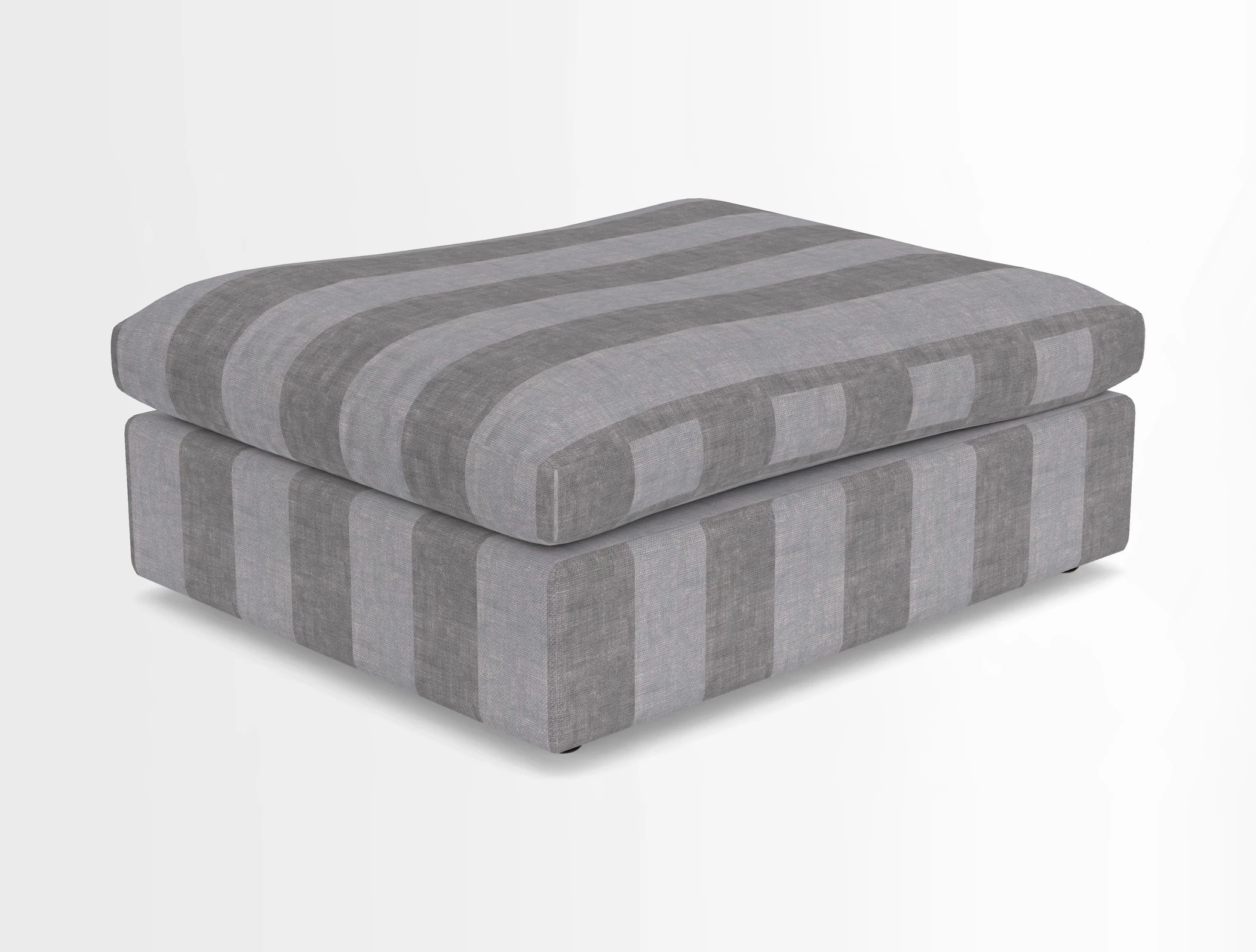 Big Softie Footstool in Two Tone Plain Biscuit