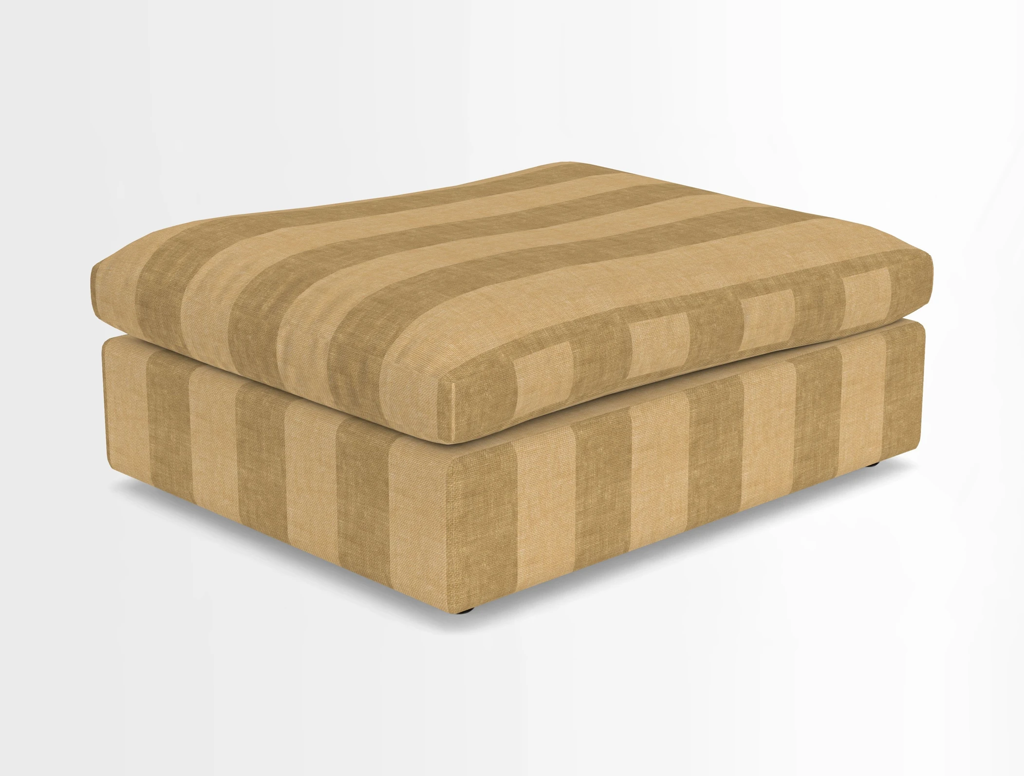 Big Softie Footstool in Two Tone Plain Biscuit