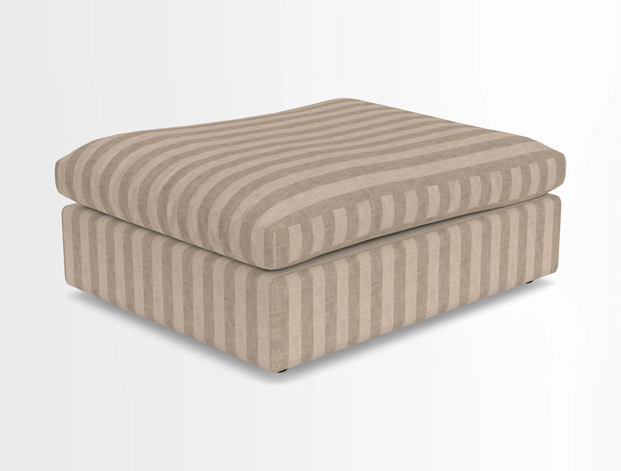 Big Softie Footstool in Two Tone Plain Biscuit